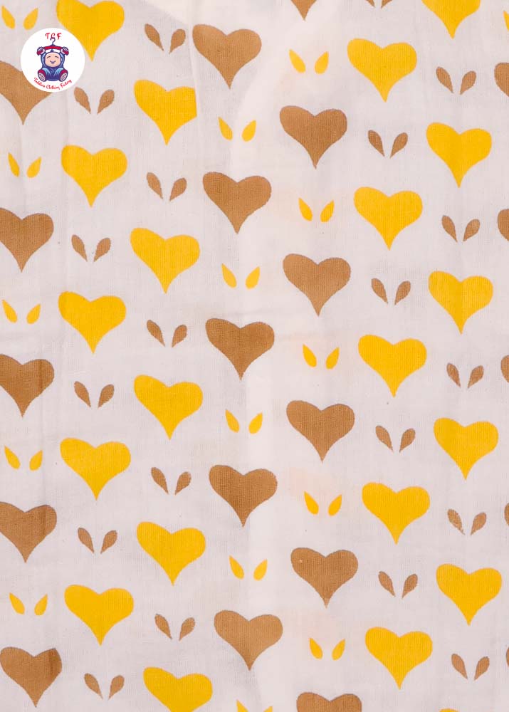 Yellow & Brown - Unisex Muslin Jabla