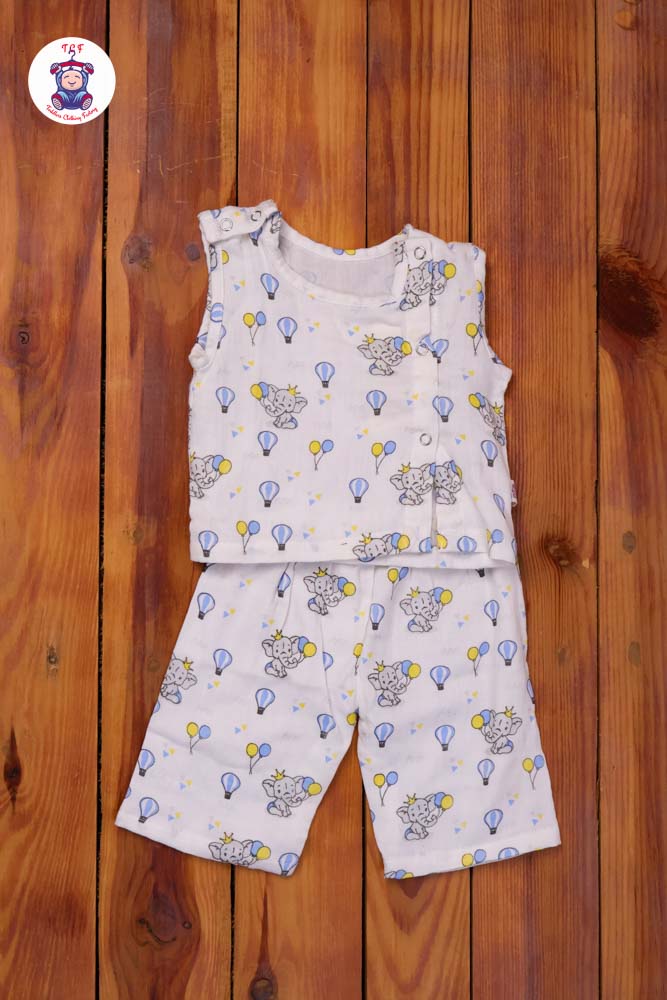 Elephant - Unisex Muslin Pyjama Sets