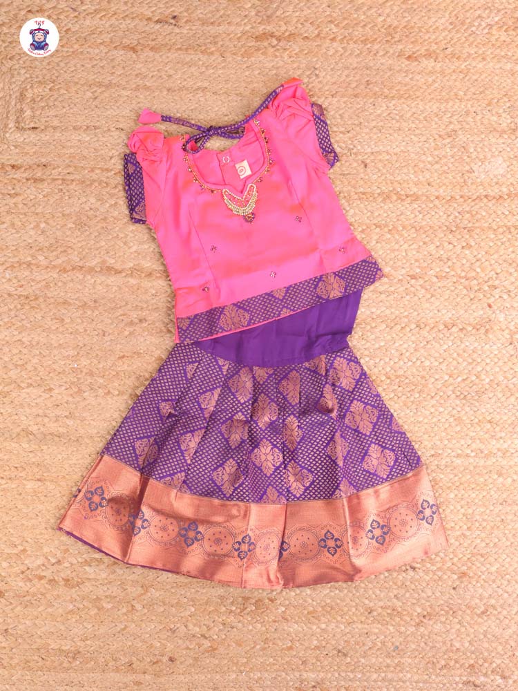 Pink & Blue - Pavadai Sattai