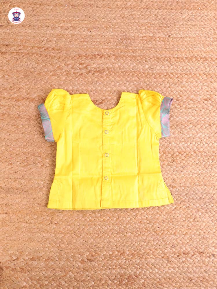 Lemon Yellow & Light Green - Pavadai Sattai