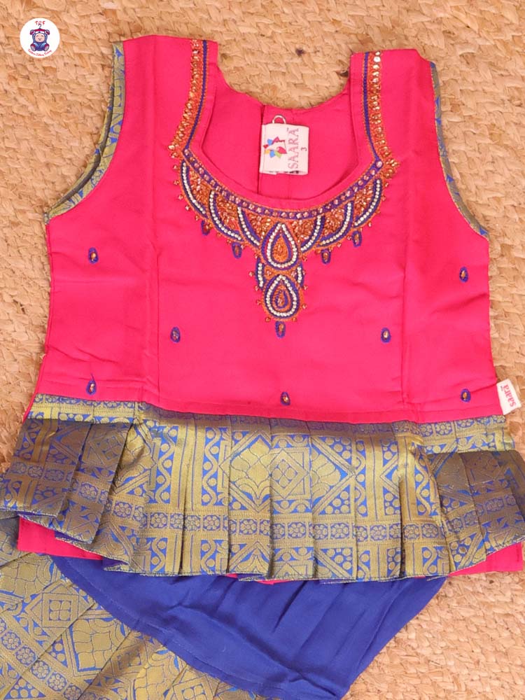 Pink & Blue -Pavadai Sattai