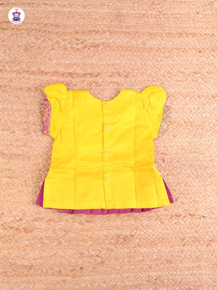Yellow & Purple - Pavadai Sattai