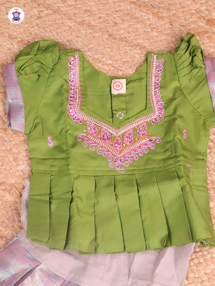 Green & Lavender - Pavadai Sattai