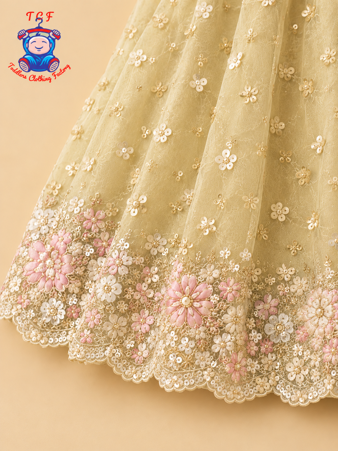 Pastel Mint Green - Embroidered Plazzo Set with Dupatta