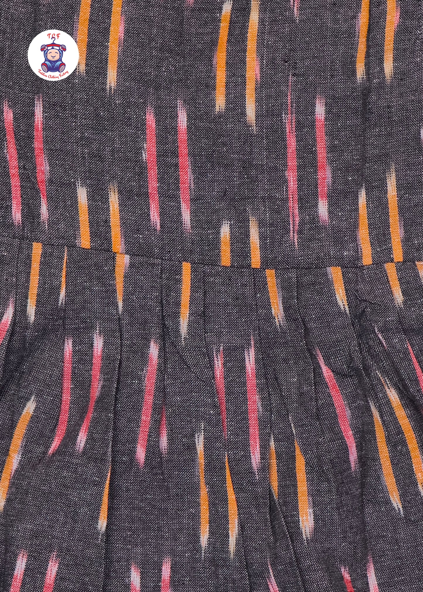 Grey - Girls Readymade Ikat Frocks