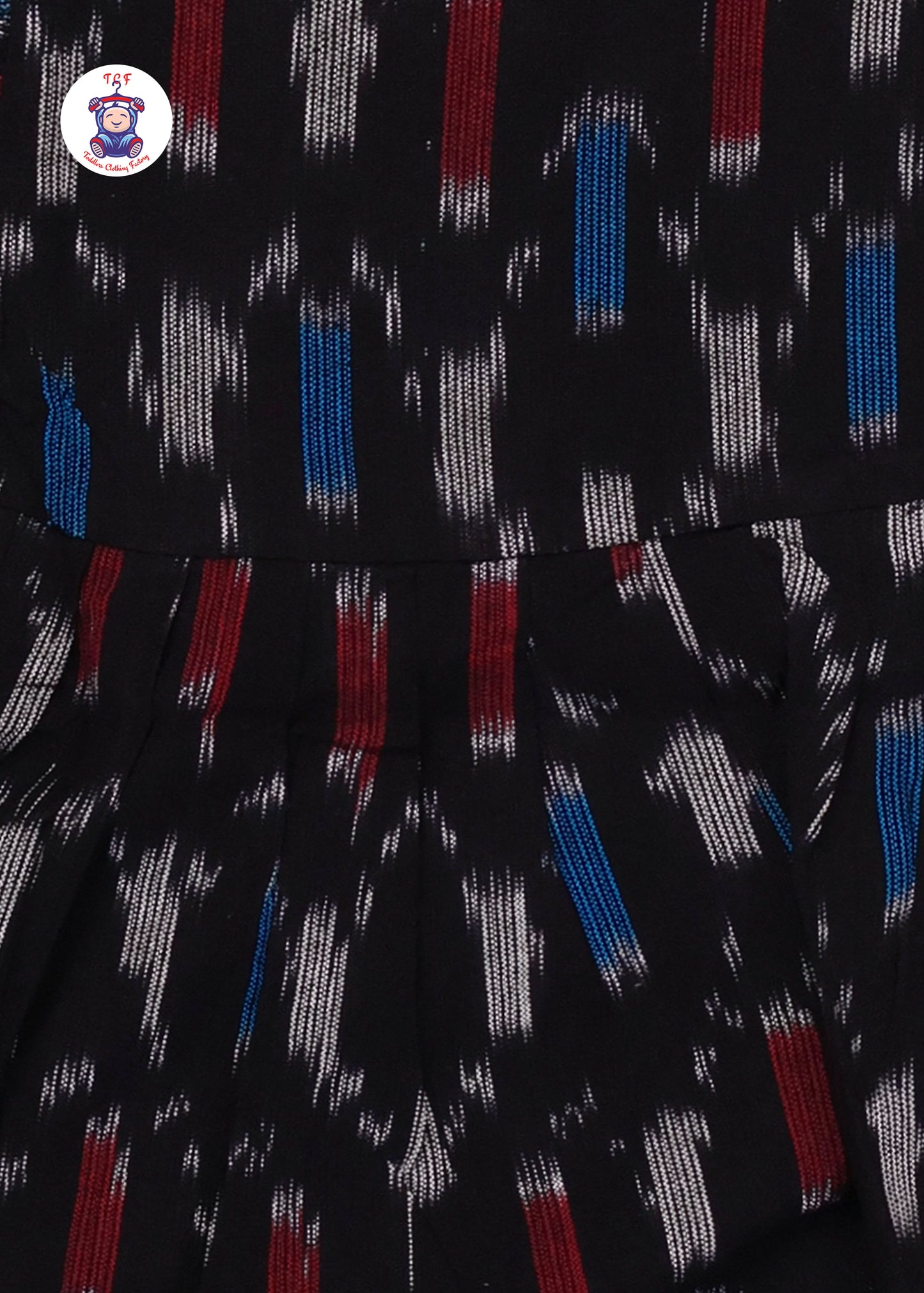 Multi Black - Girls Readymade Ikat Frocks