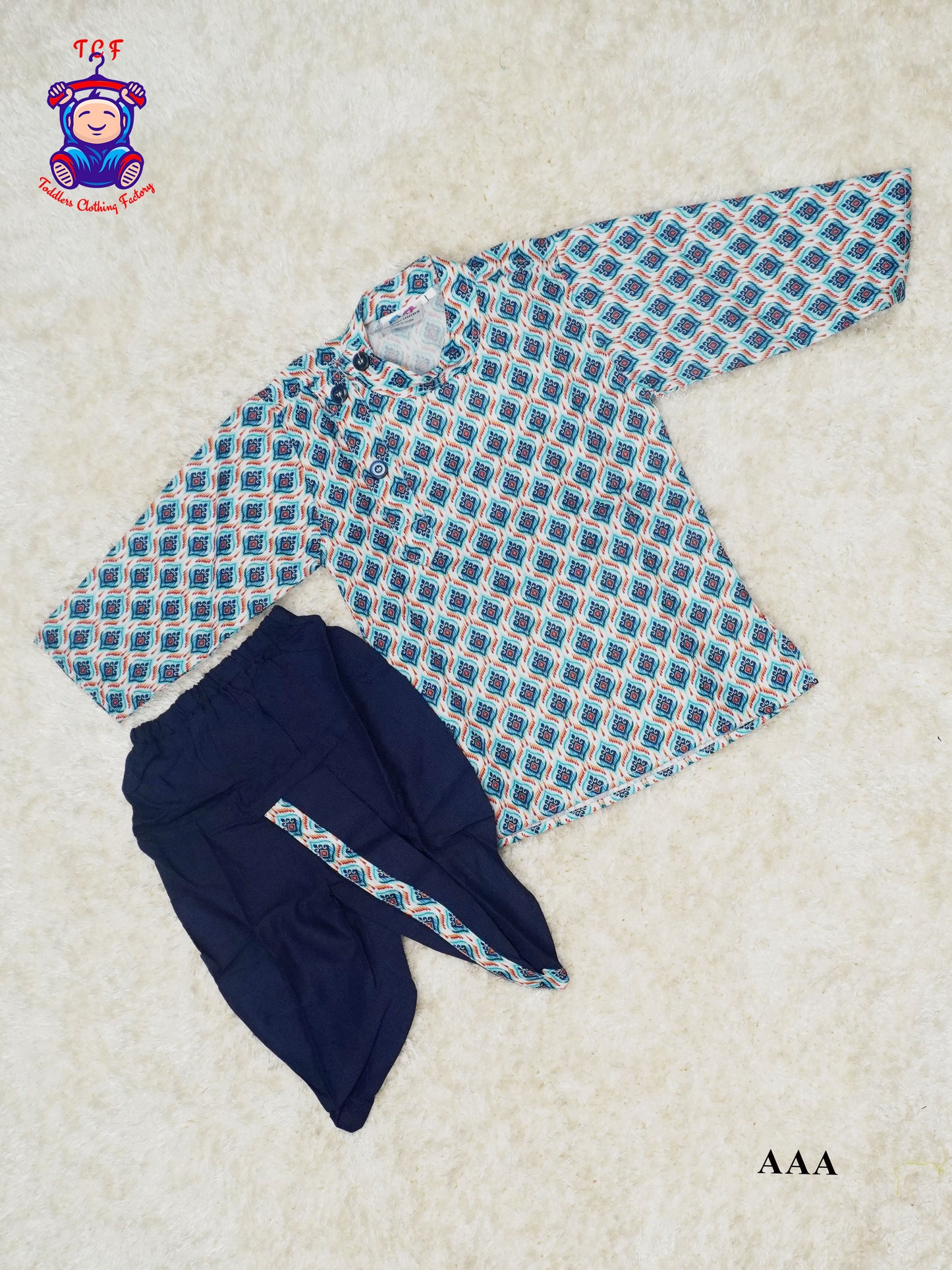 Navy Blue - Boys Dhoti Kurta Sets