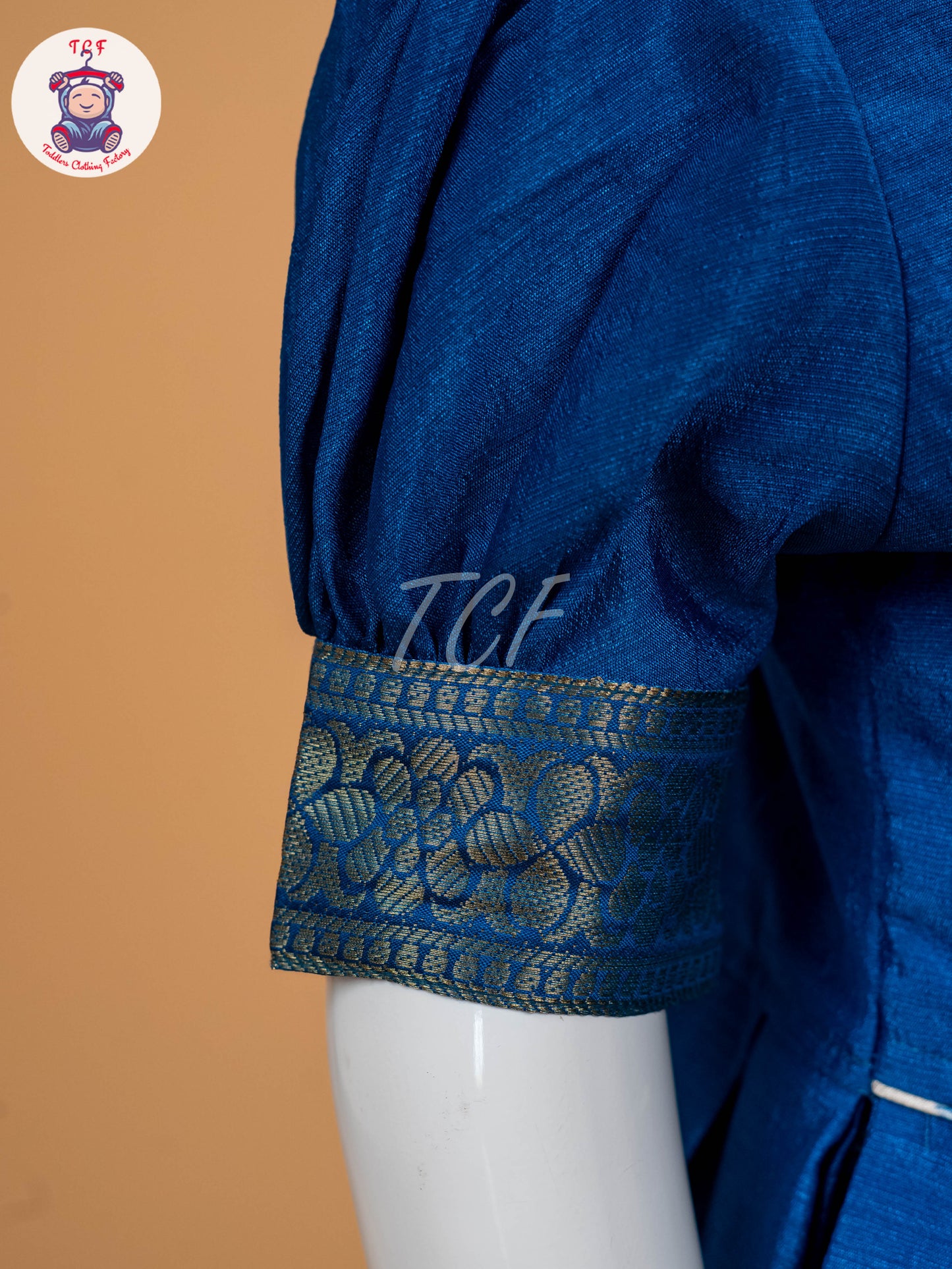 Blue Floral Print - Semi Leghanga Choli