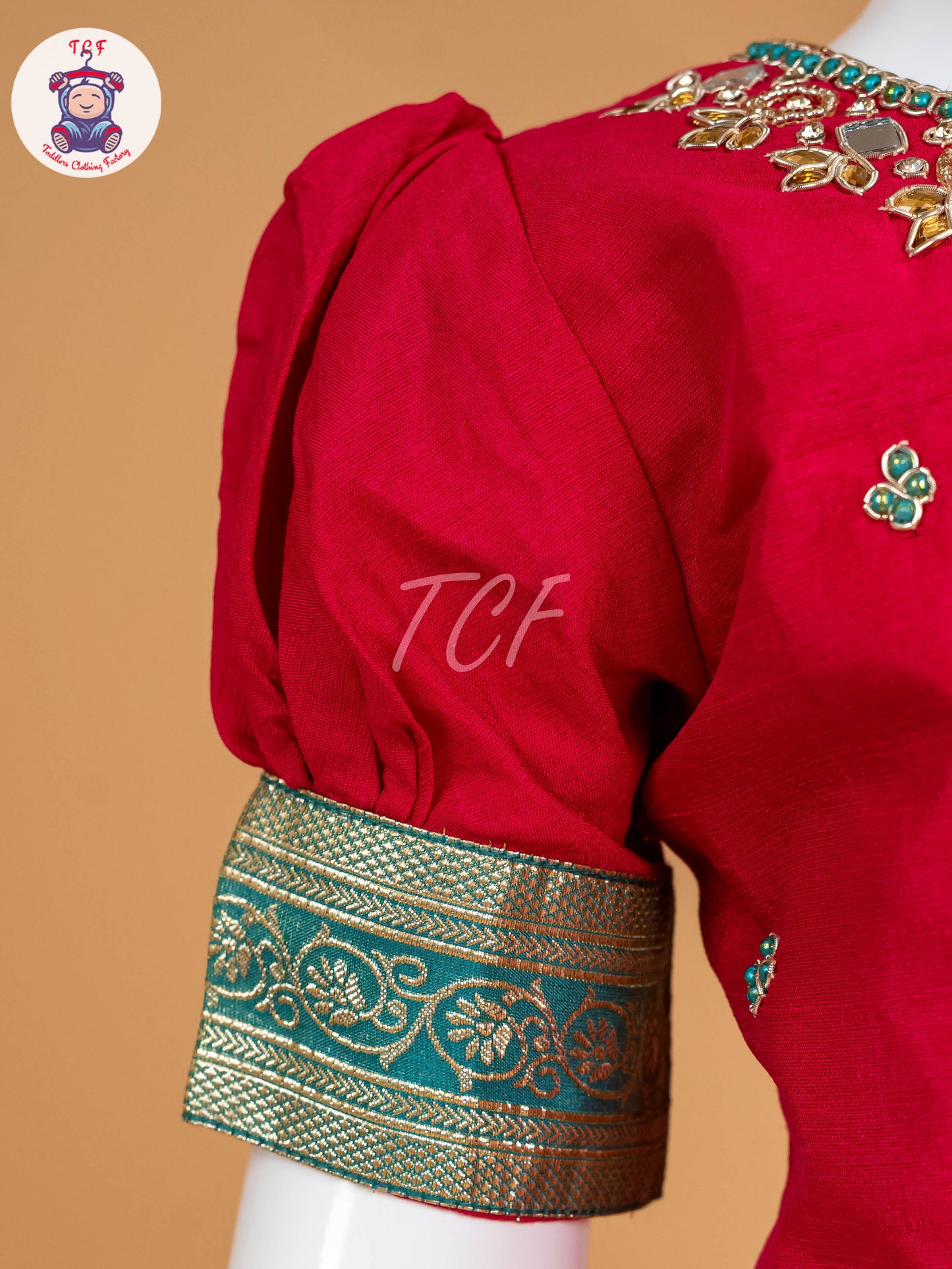Pink & Green - Semi Leghanga Choli