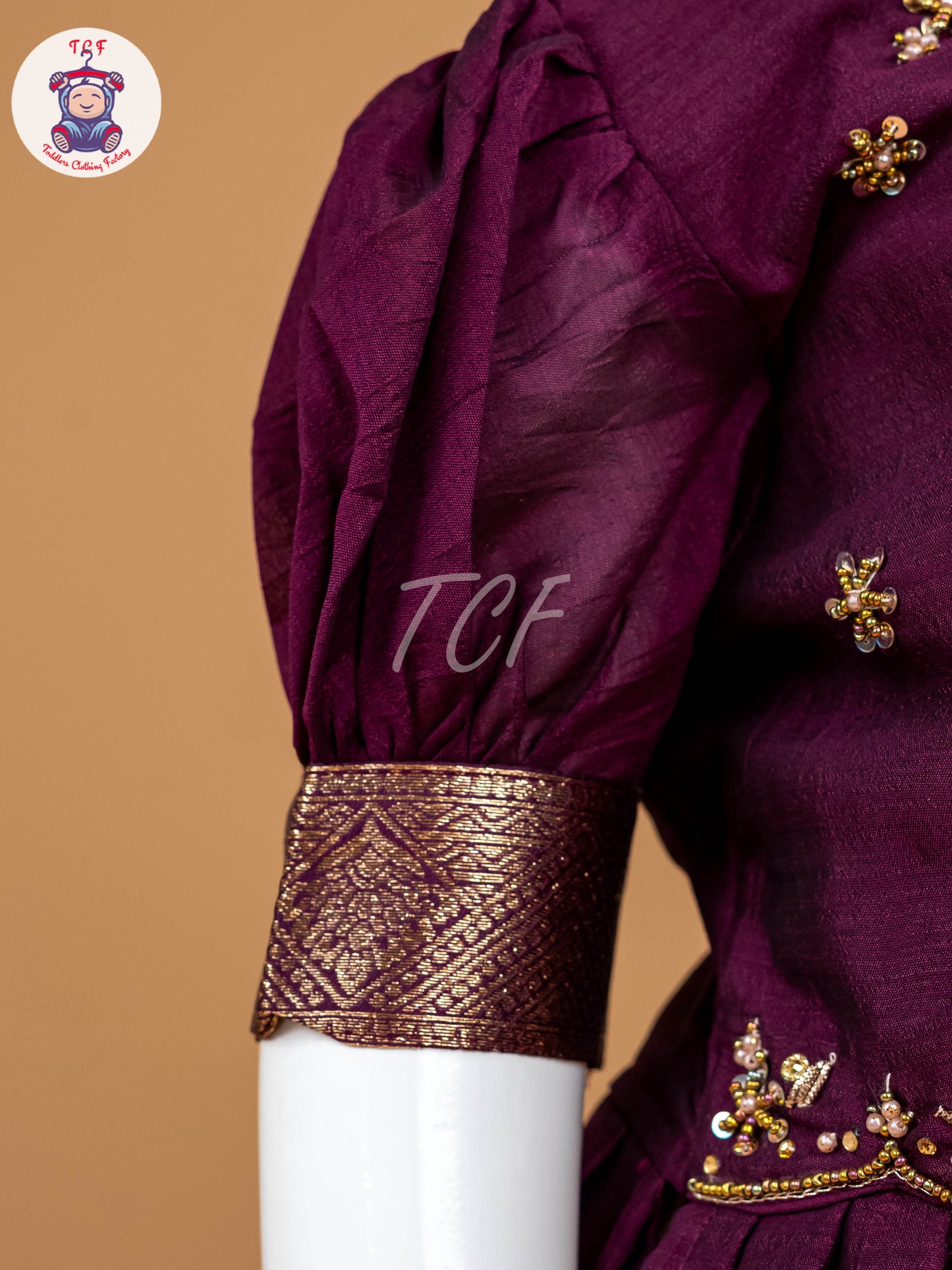 Purple Floral Print - Semi Leghanga Choli