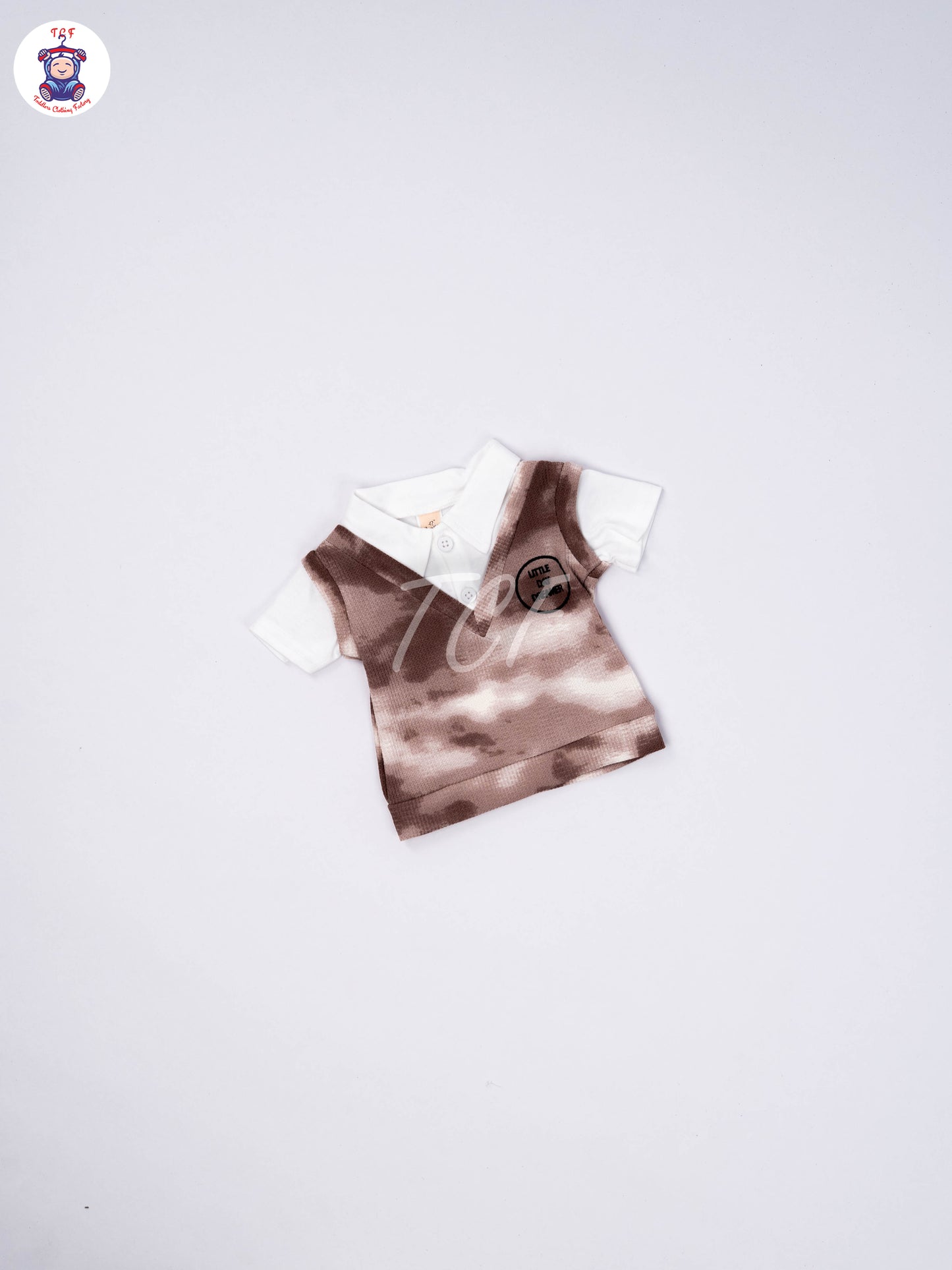 Brown - Collar T-Shirts & Shorts
