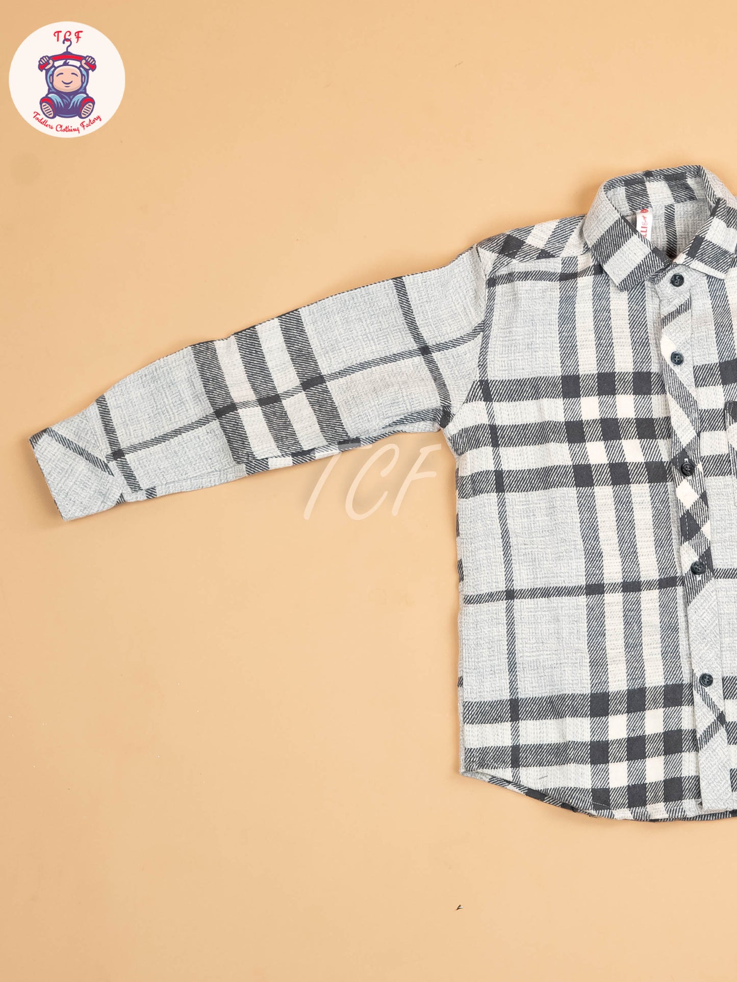 Grey & Beige - Boys Readymade Shirt