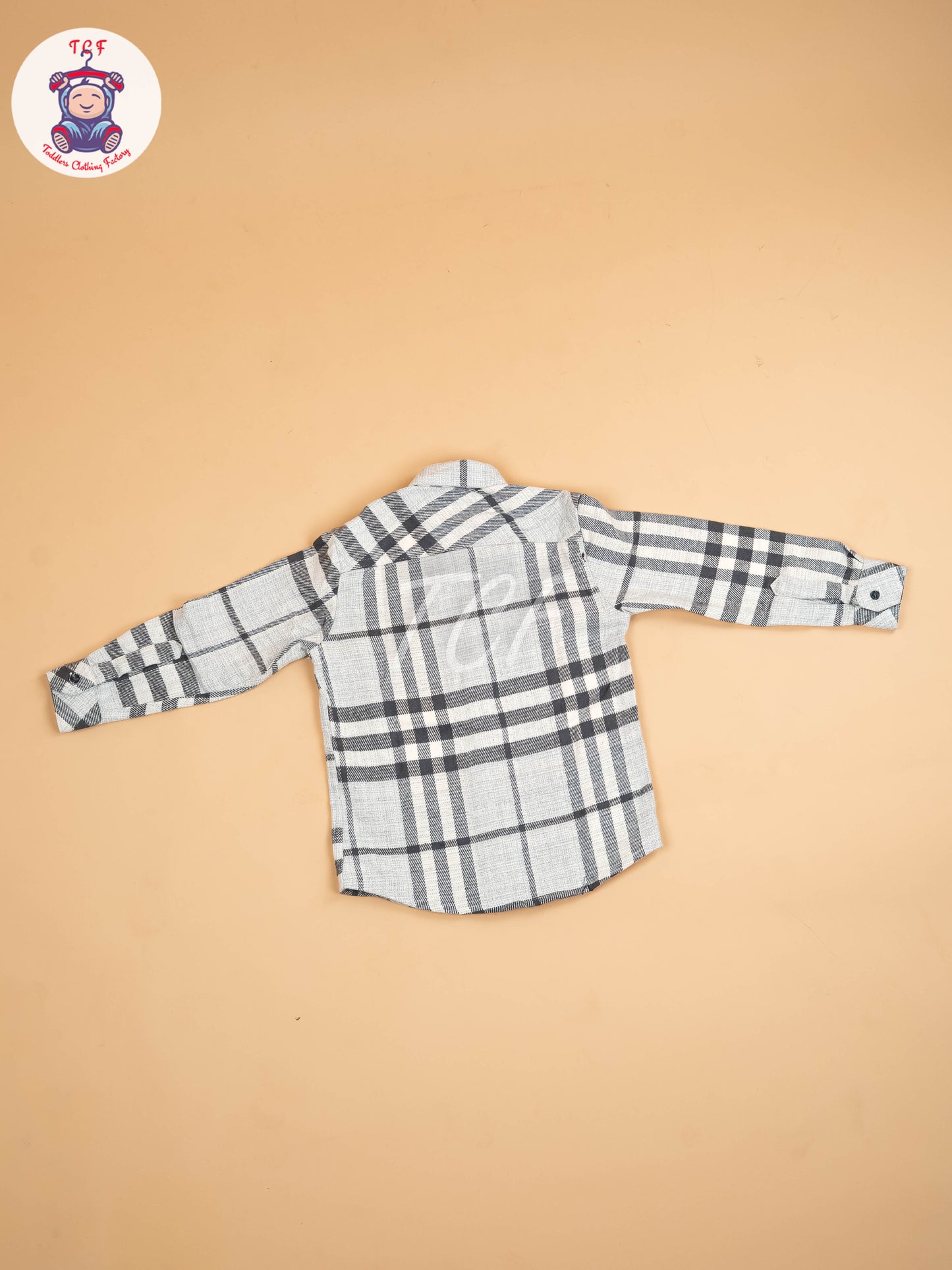 Grey & Beige - Boys Readymade Shirt