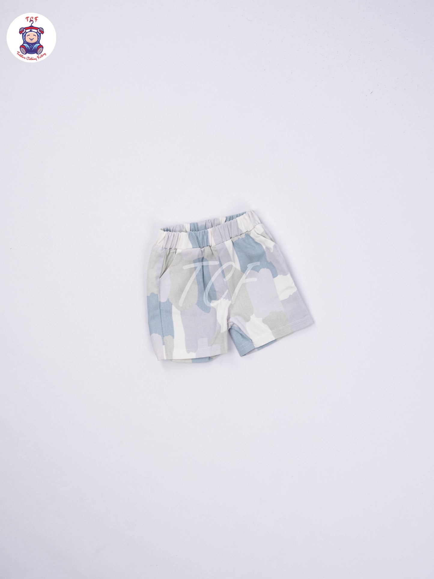 White & Lite Blue - T-Shirts & Shorts