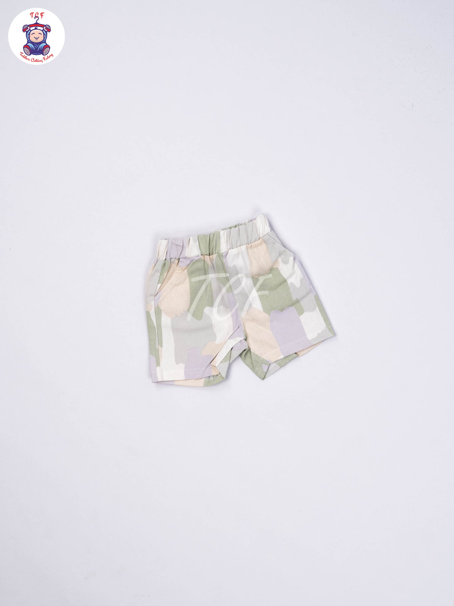 White & Lite Green - T-Shirts & Shorts