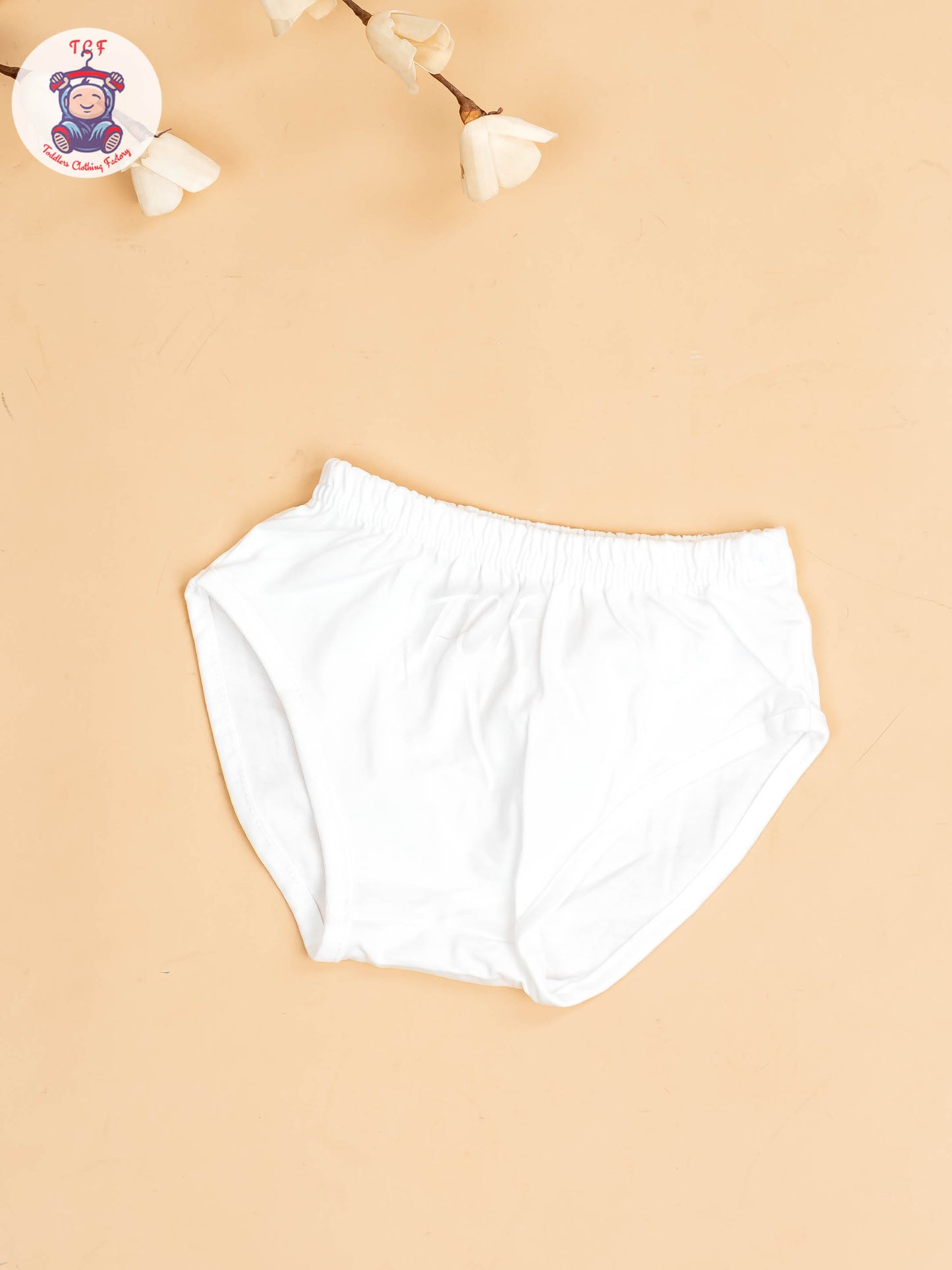 Brown & White - Girls Cotton Frock