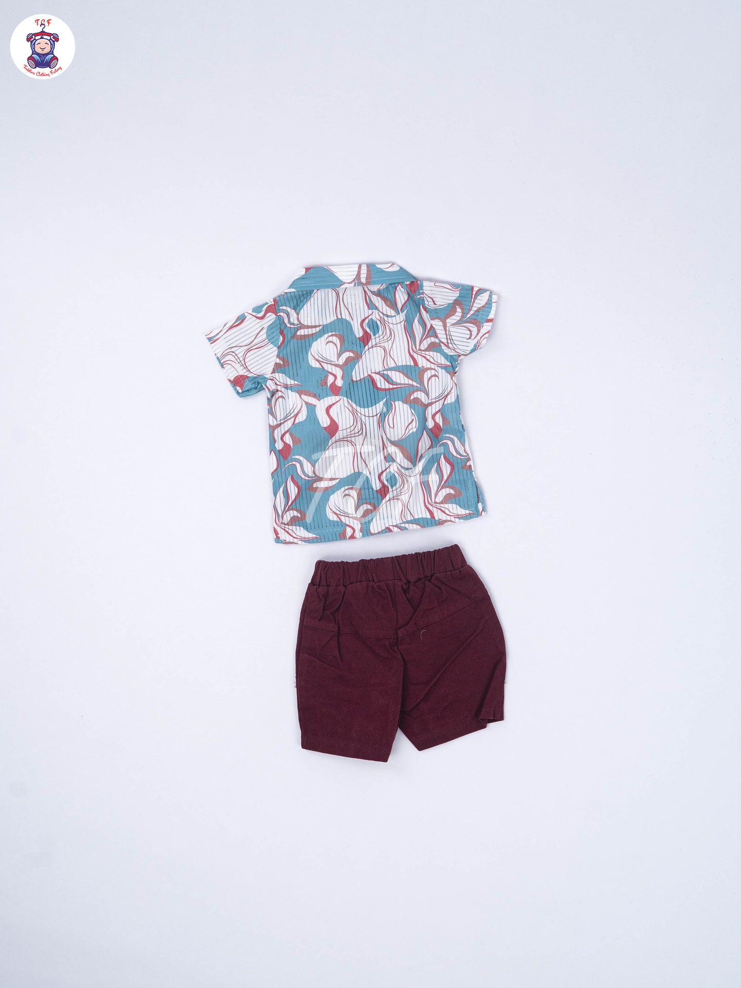 Sky Blue & Maroon - Shirts & Shorts