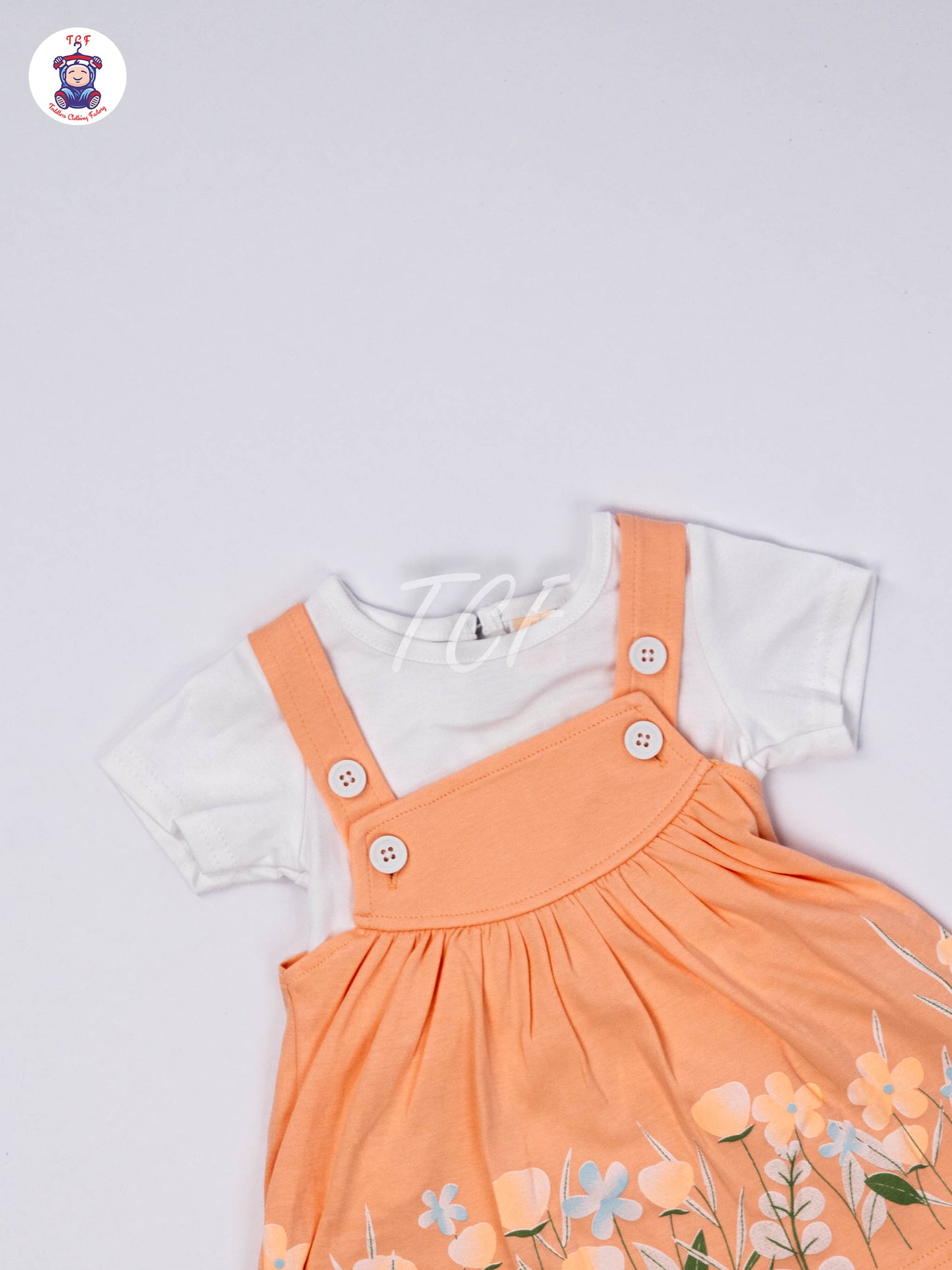 White & Lite Orange - Jumpsuits