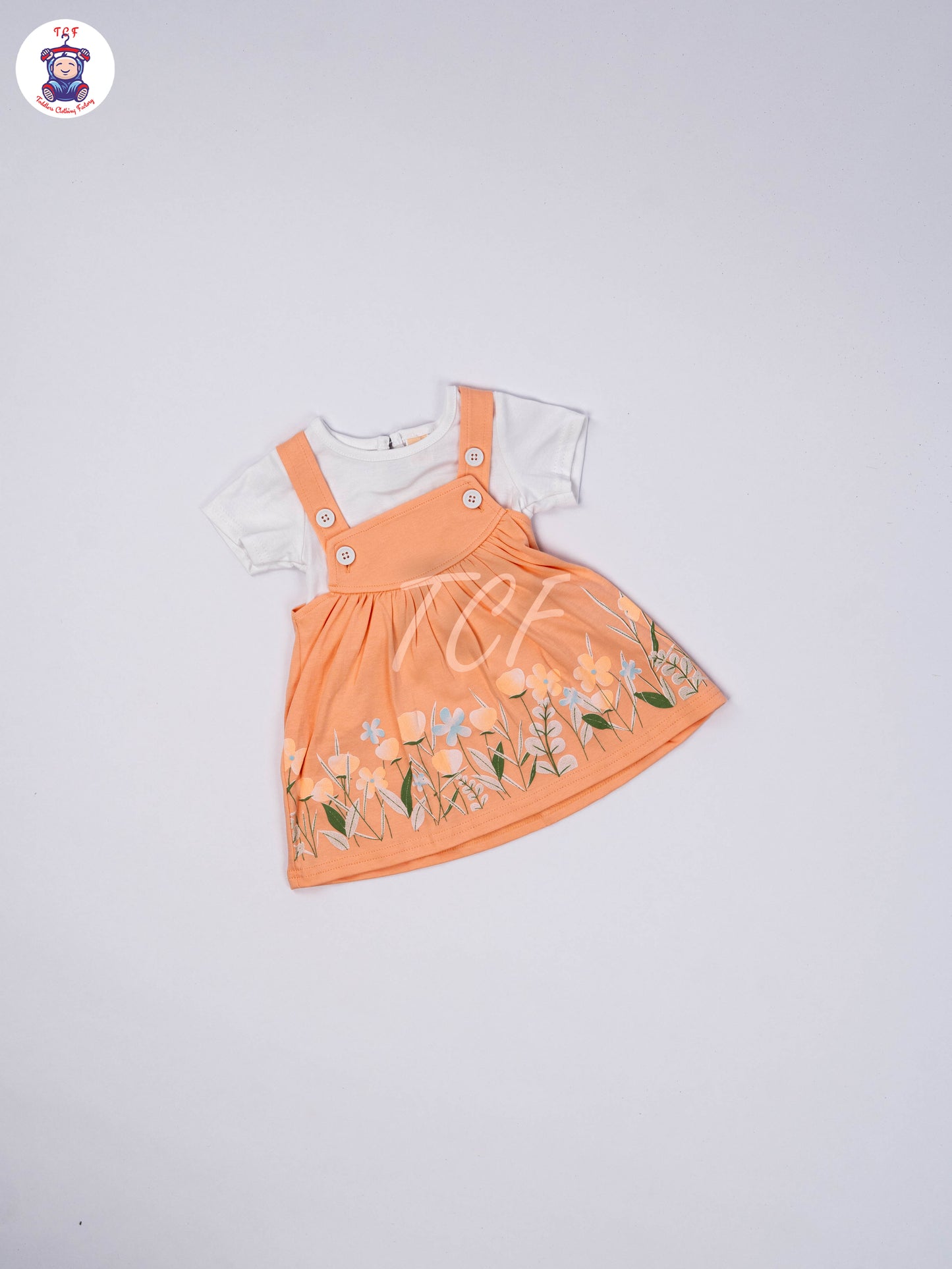 White & Lite Orange - Jumpsuits