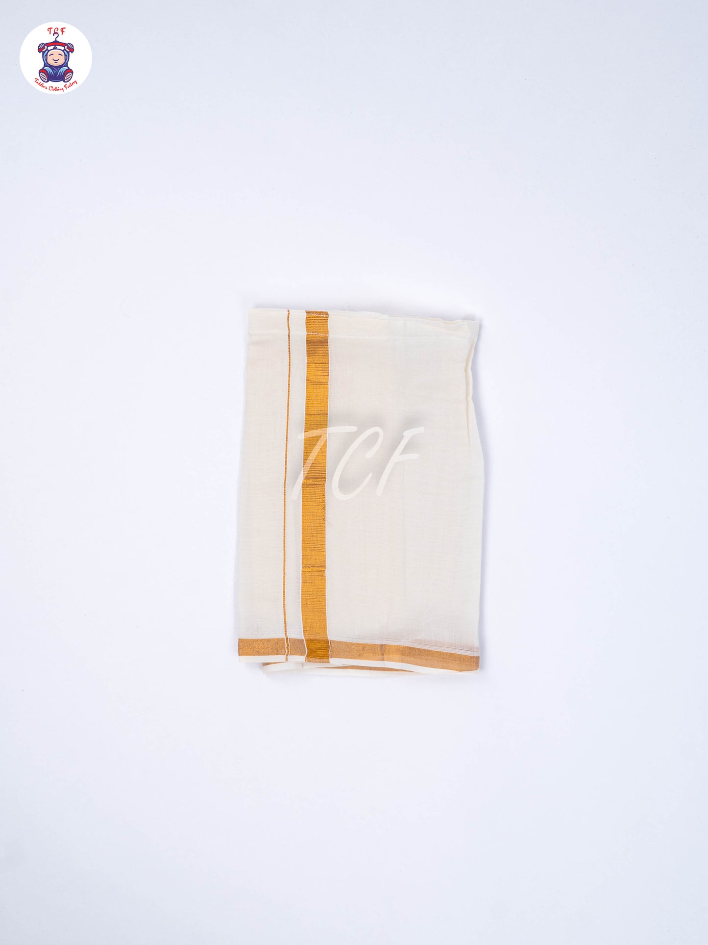 Gold & White - Boys Readymade Dhotis & Shirts