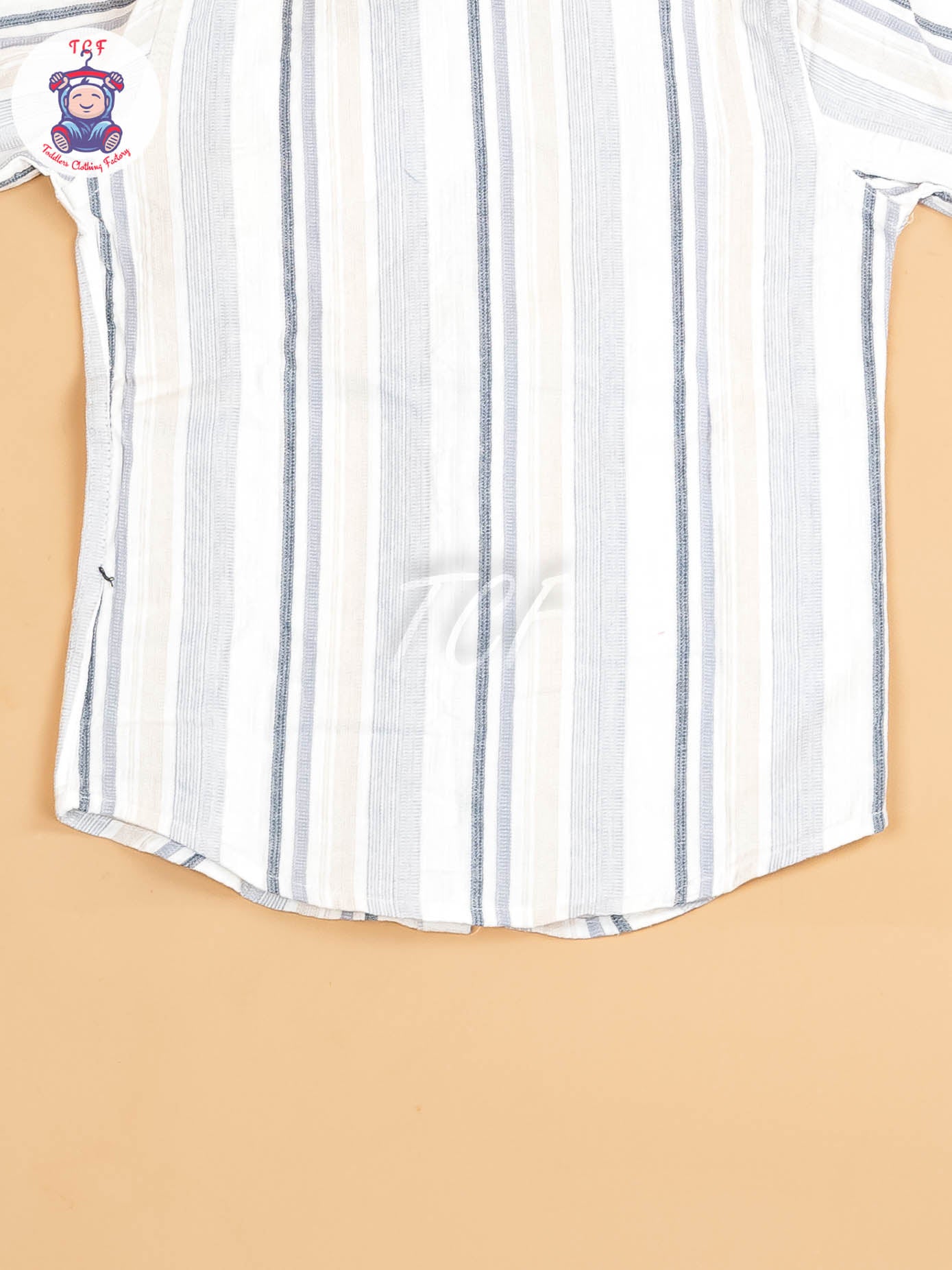 White & Beige - Boys Readymade Shirt