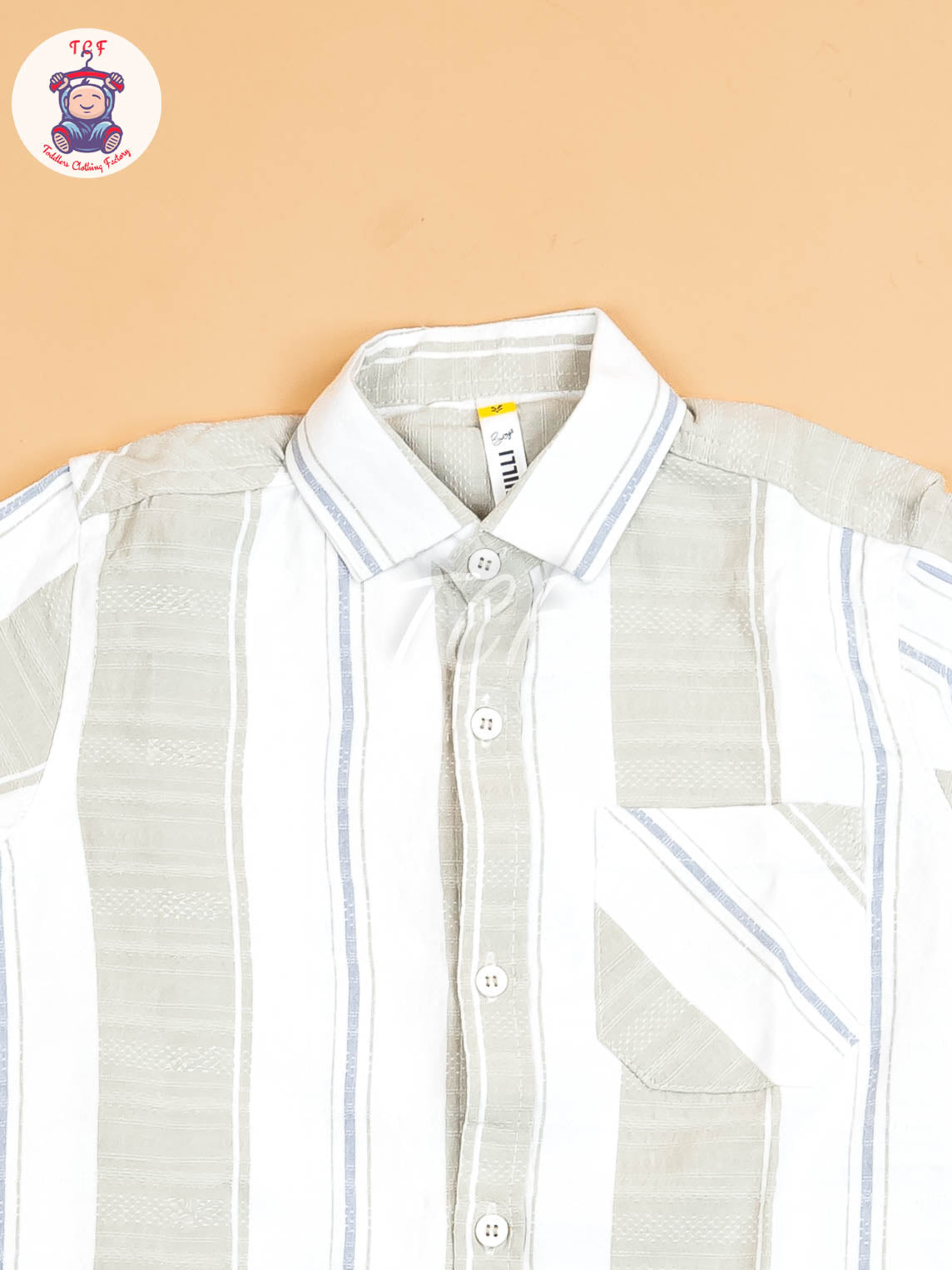 Light Green & White - Boys Readymade Shirt