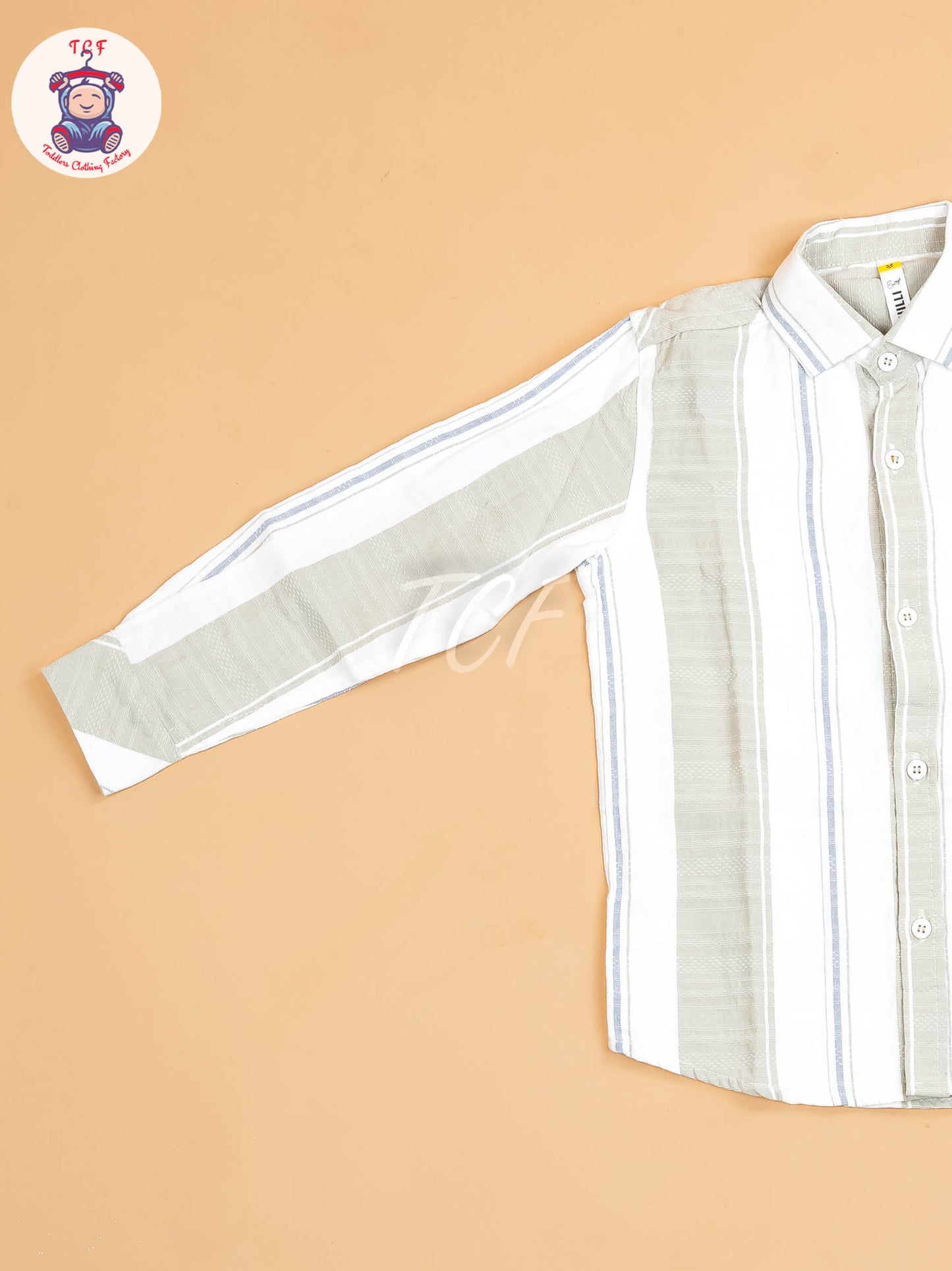 Light Green & White - Boys Readymade Shirt