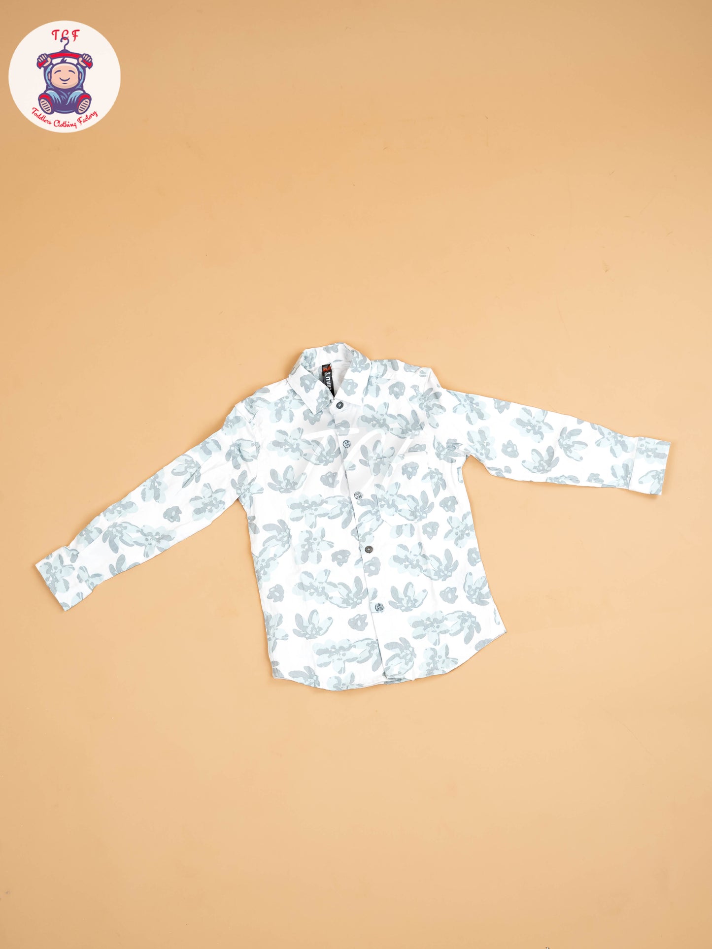 White & Blue - Boys Readymade Shirt