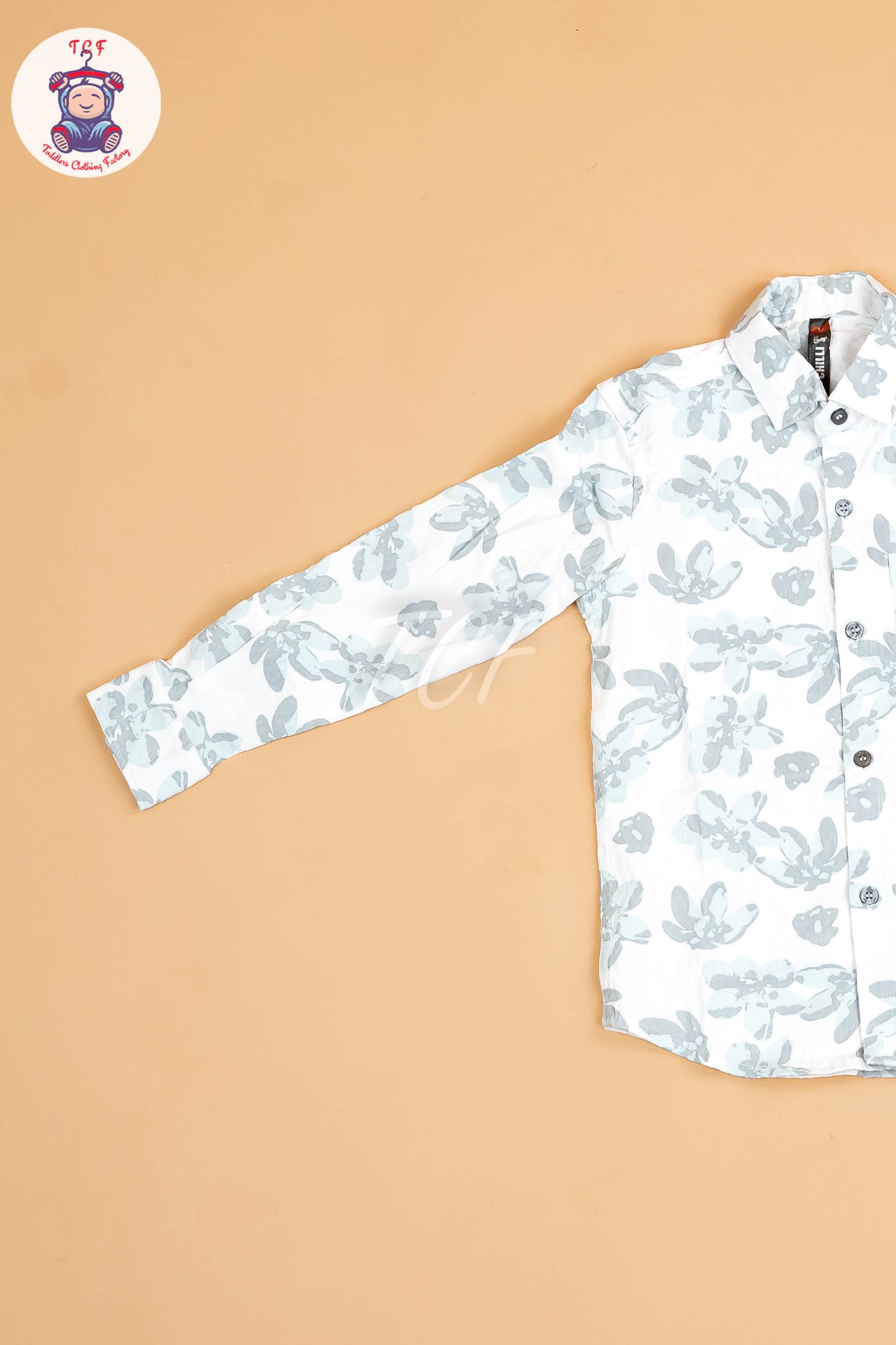 White & Blue - Boys Readymade Shirt