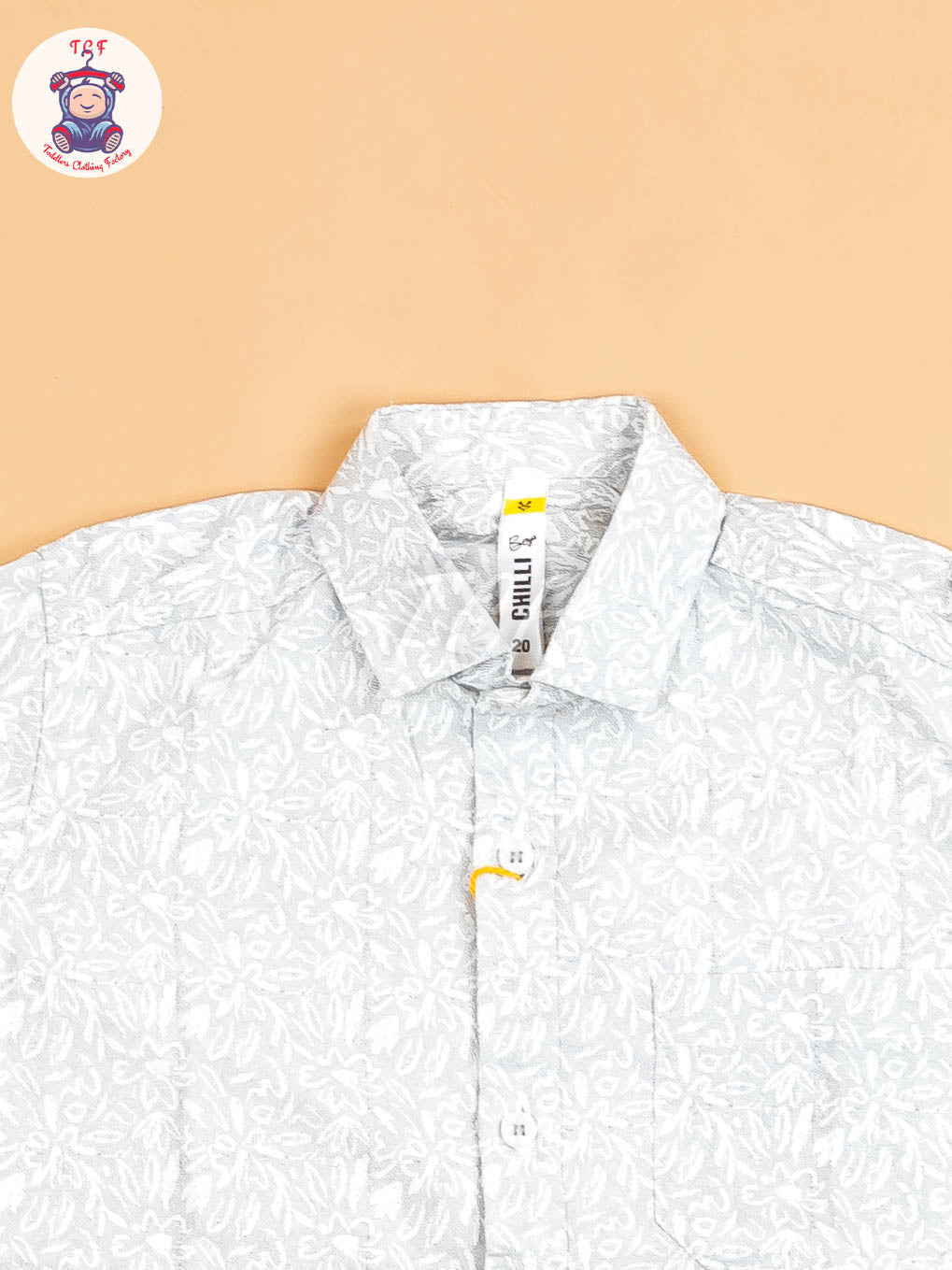 Grey & White - Boys Readymade Shirt
