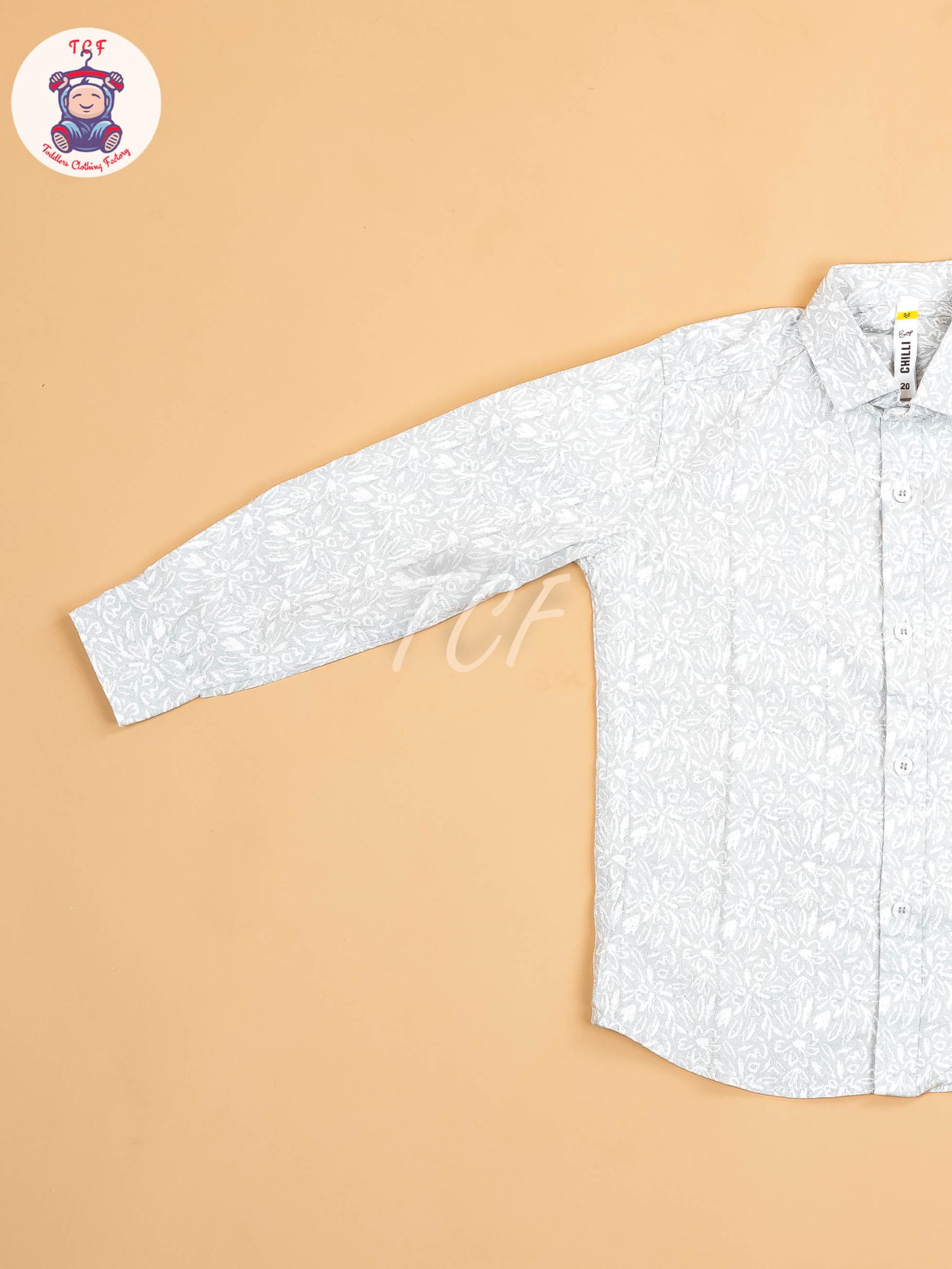 Grey & White - Boys Readymade Shirt