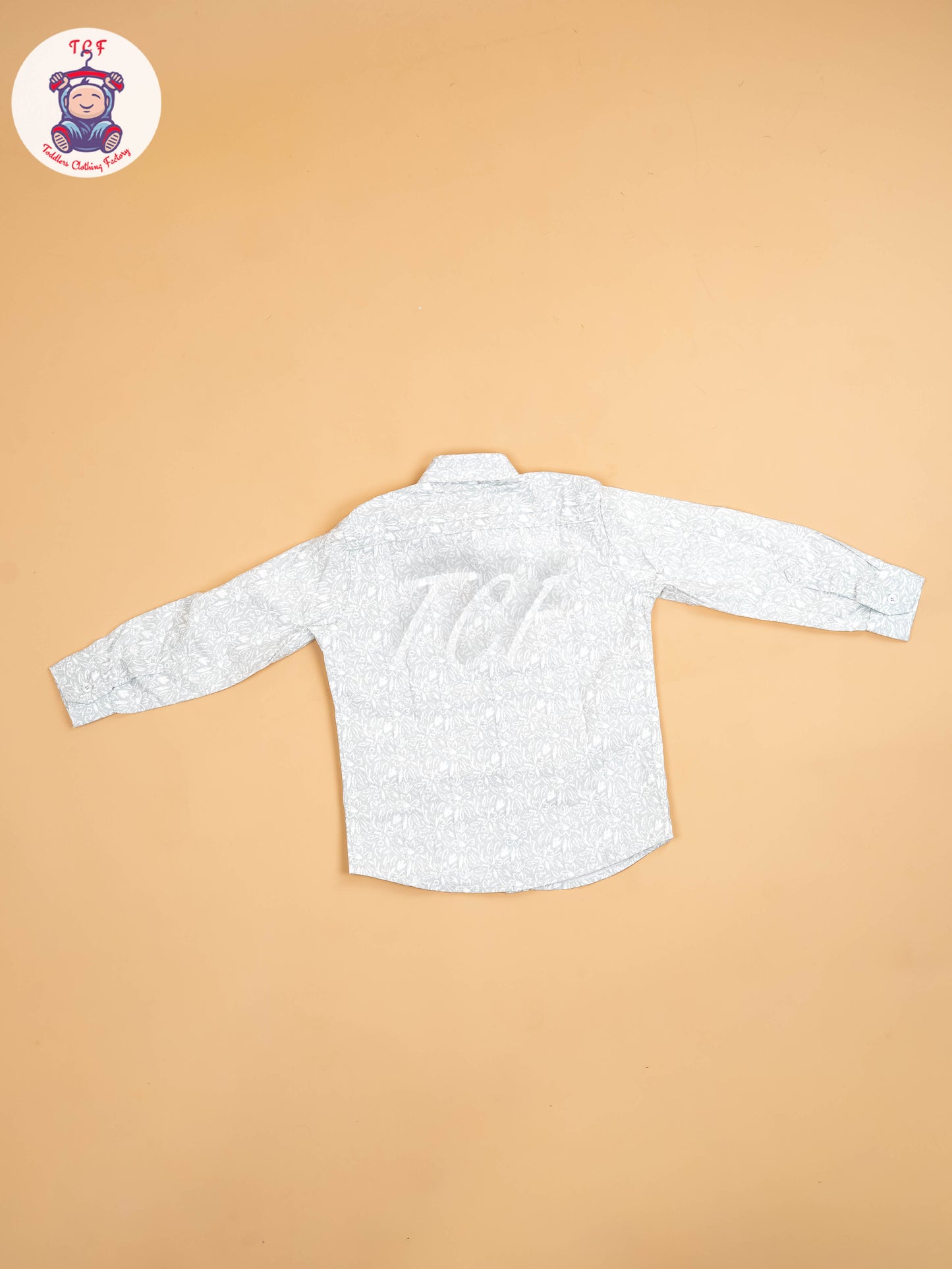 Grey & White - Boys Readymade Shirt