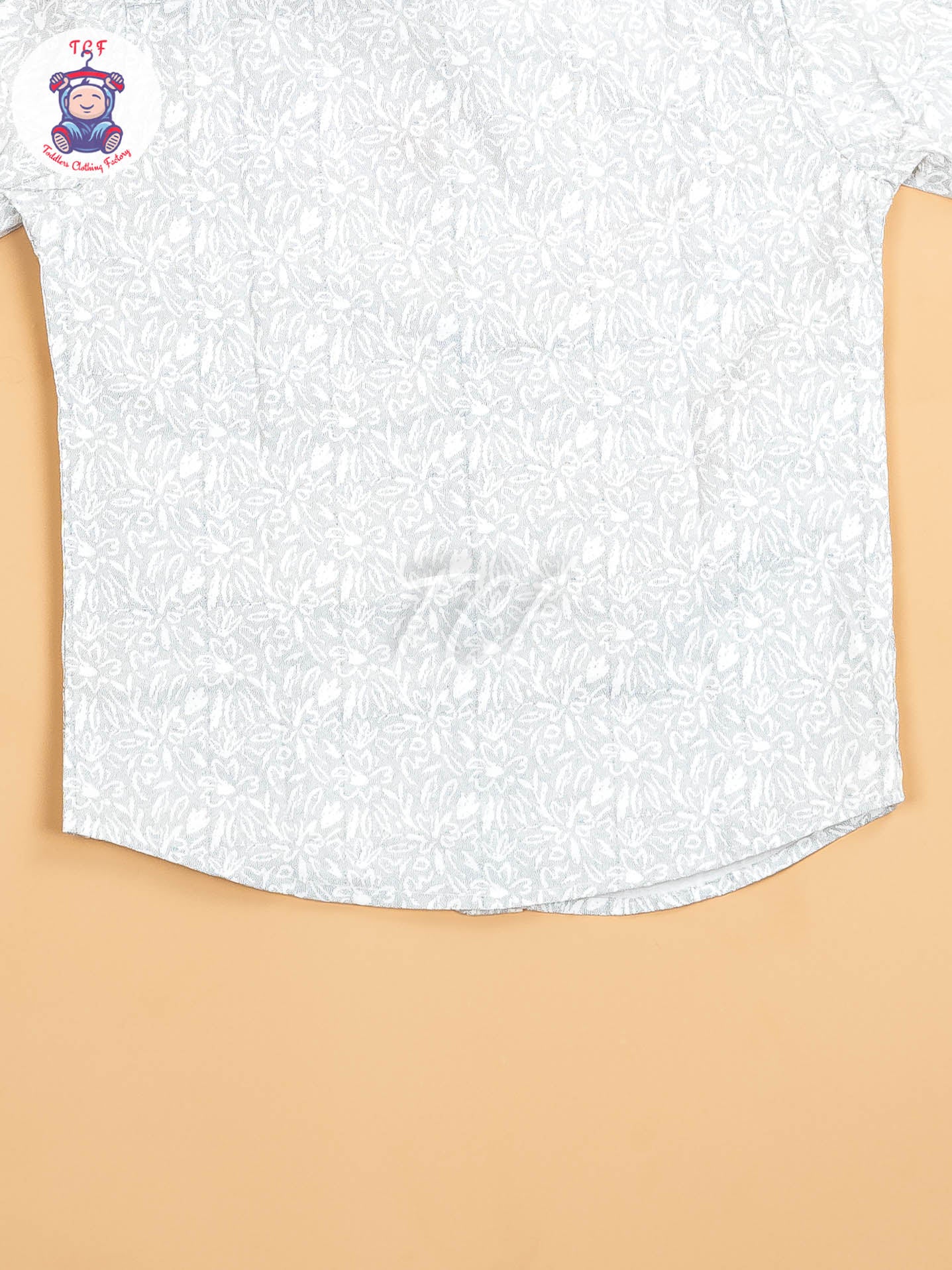 Grey & White - Boys Readymade Shirt