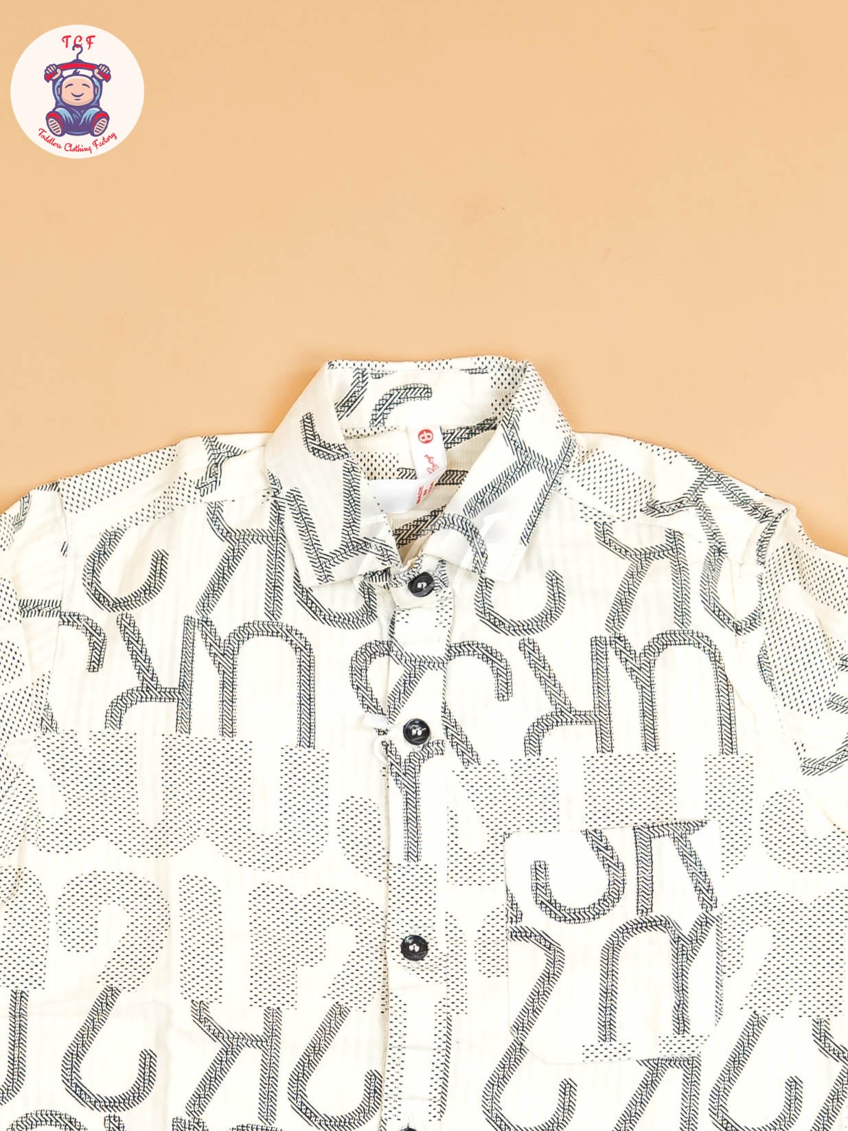 White & Grey - Boys Readymade Shirt