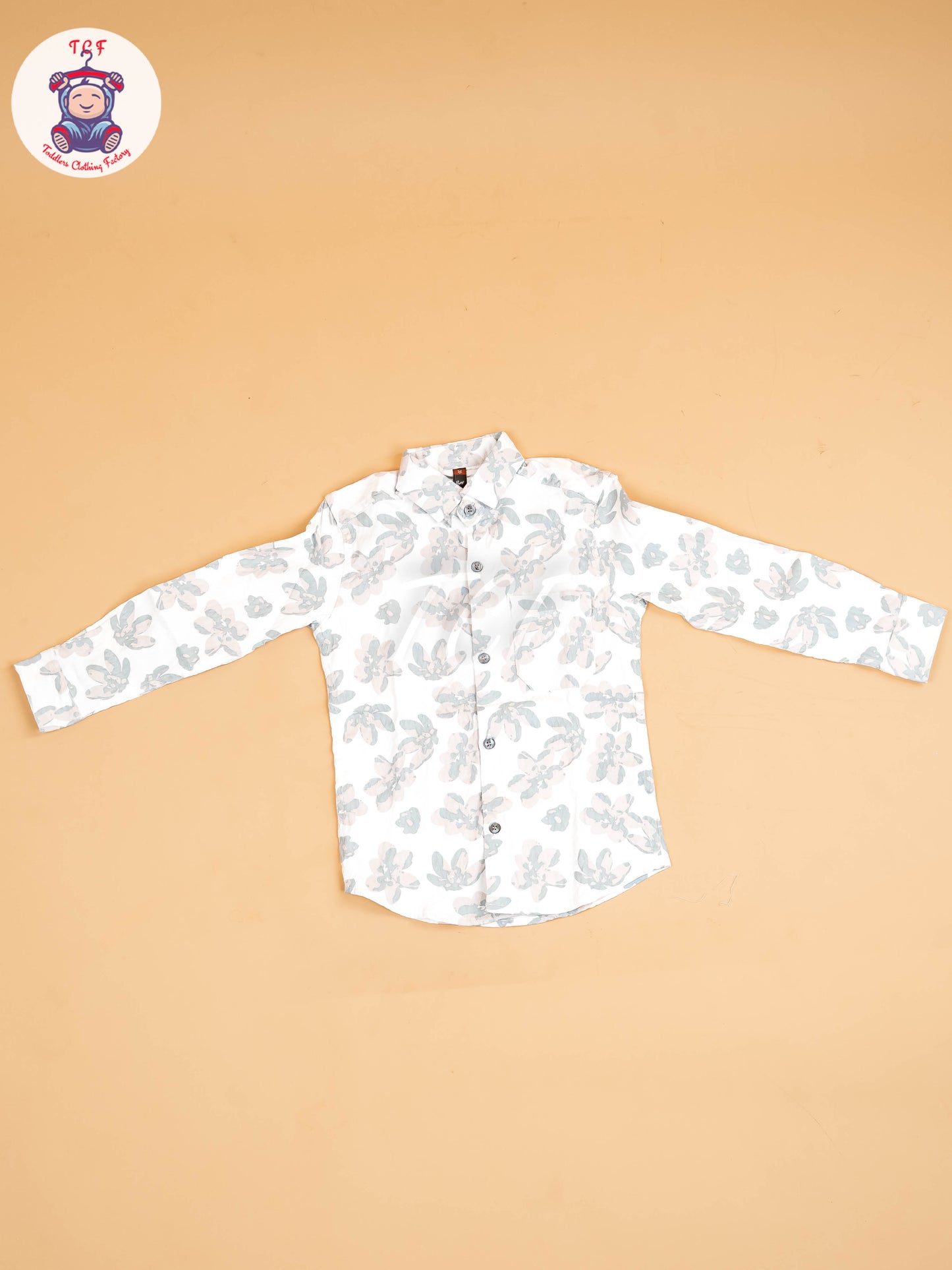 White & Grey - Boys Readymade Shirt