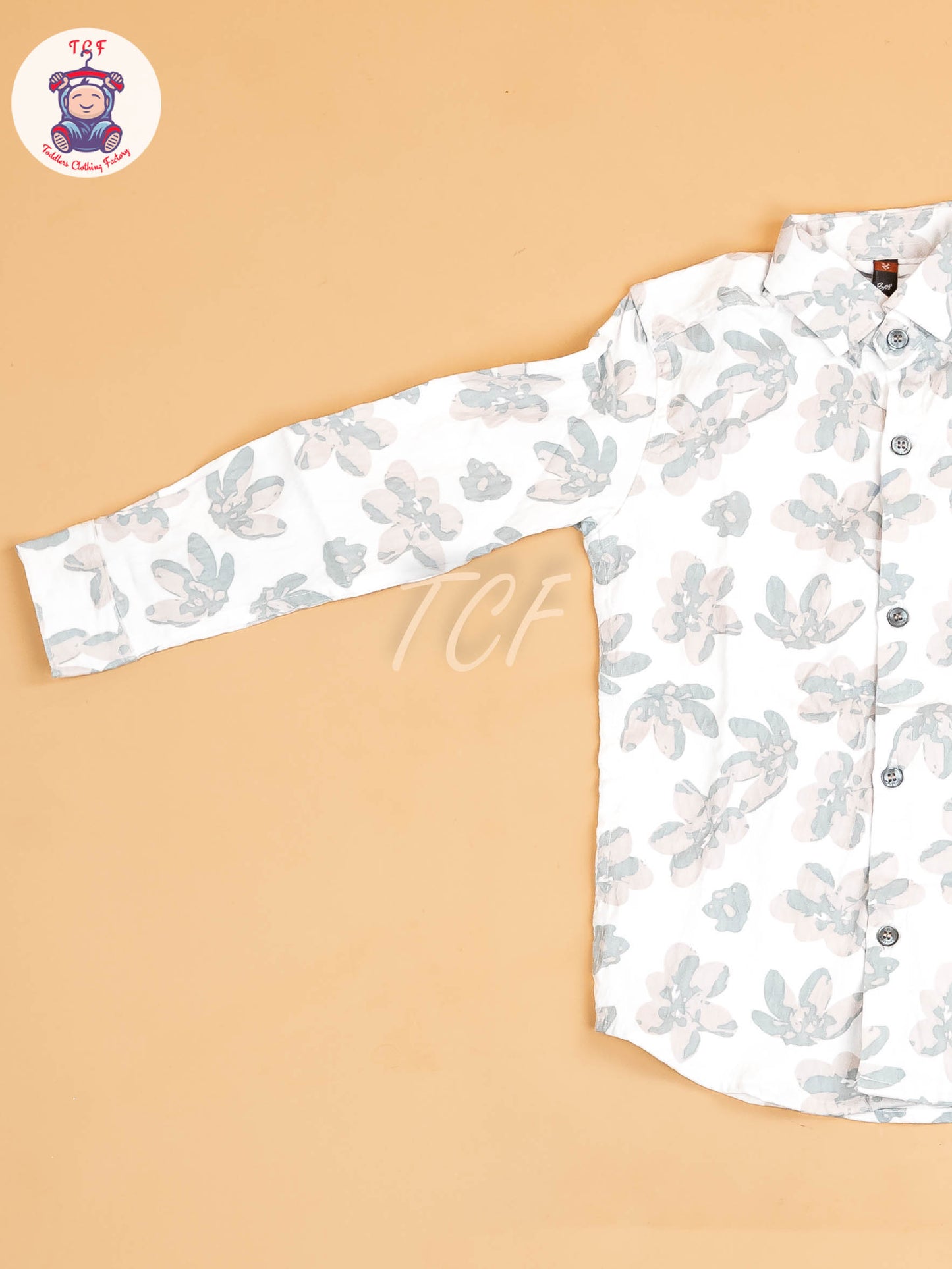 White & Grey - Boys Readymade Shirt