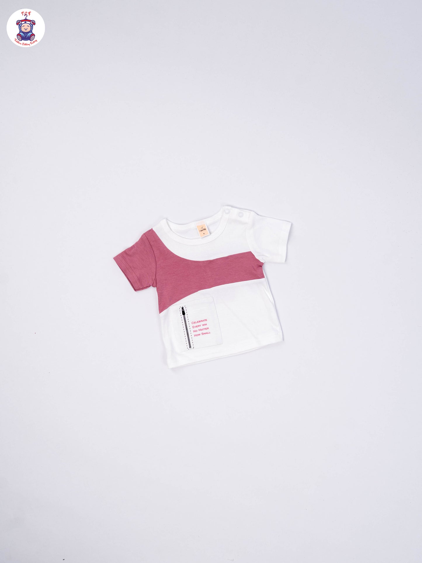 White & Lite Pink - T-Shirts & Shorts