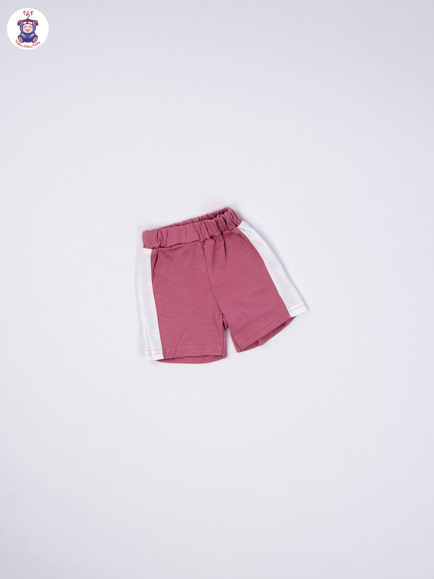 White & Lite Pink - T-Shirts & Shorts