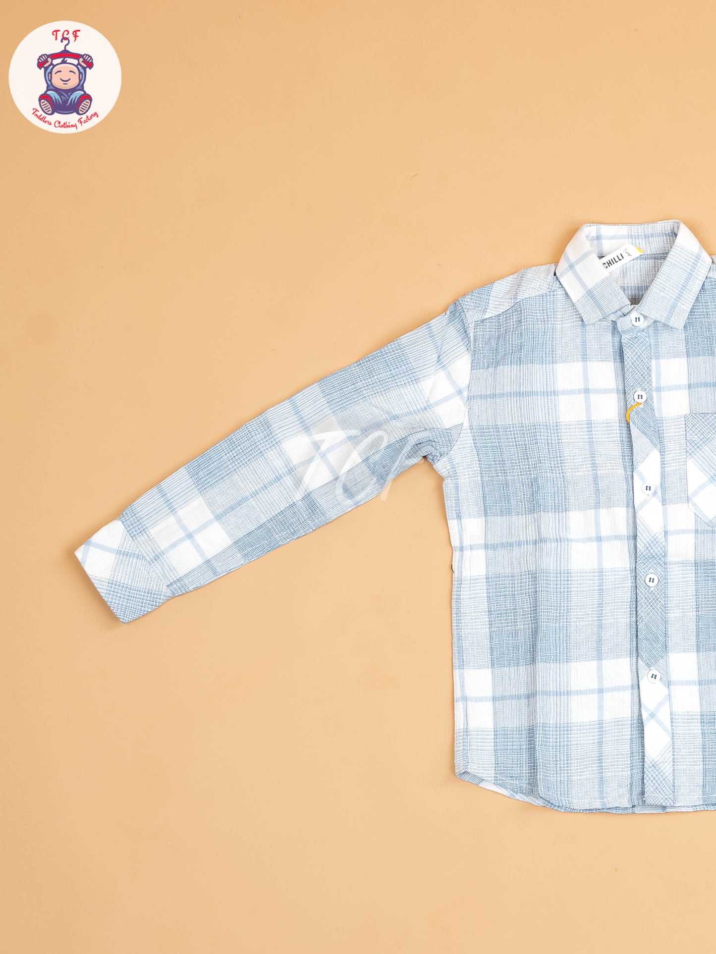 White & Light Blue - Boys Readymade Shirt