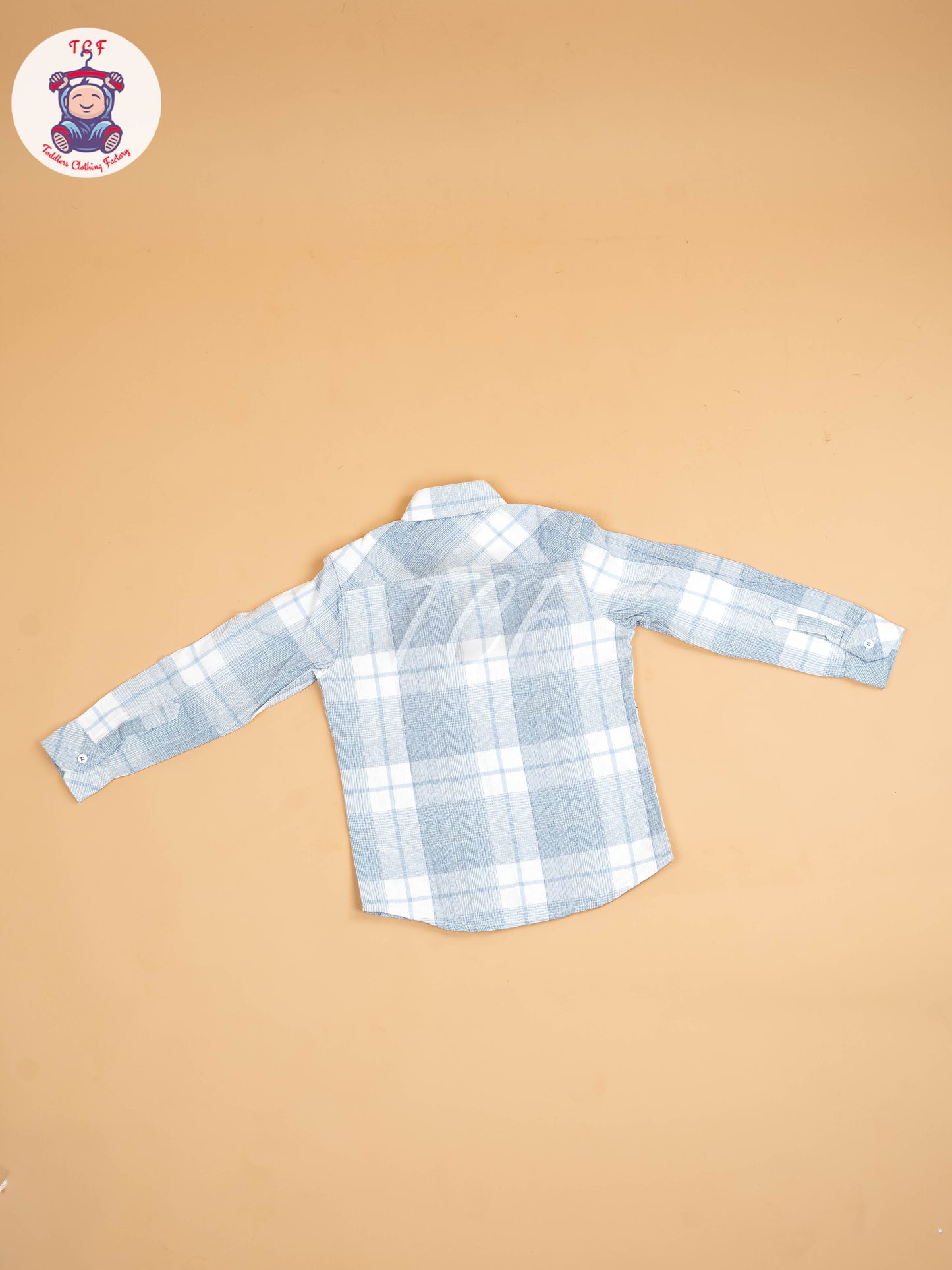 White & Light Blue - Boys Readymade Shirt
