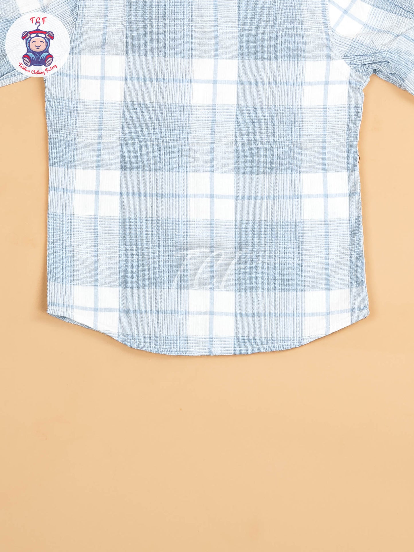 White & Light Blue - Boys Readymade Shirt