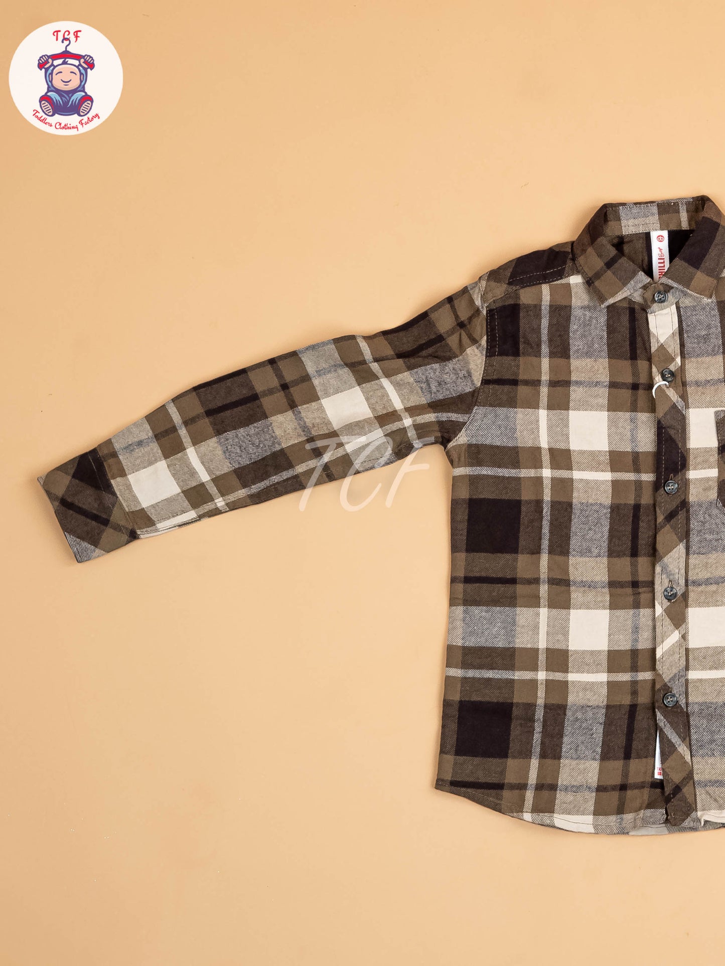 Black & Beige - Boys Readymade Shirt