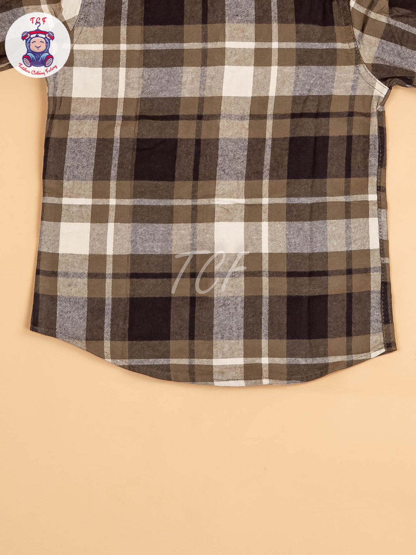Black & Beige - Boys Readymade Shirt
