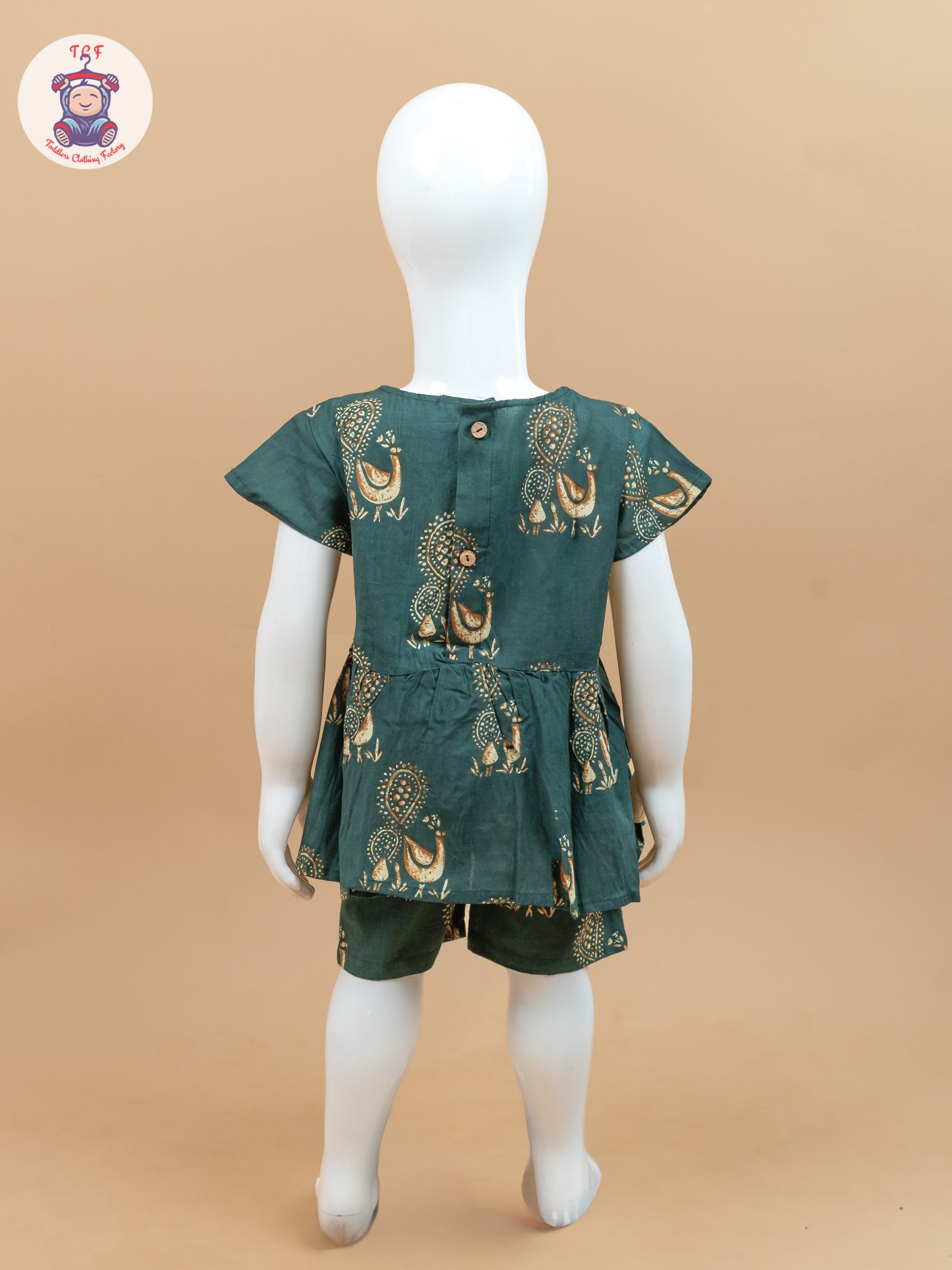 Teal Green - Ajrakh printed Co-ords Sets