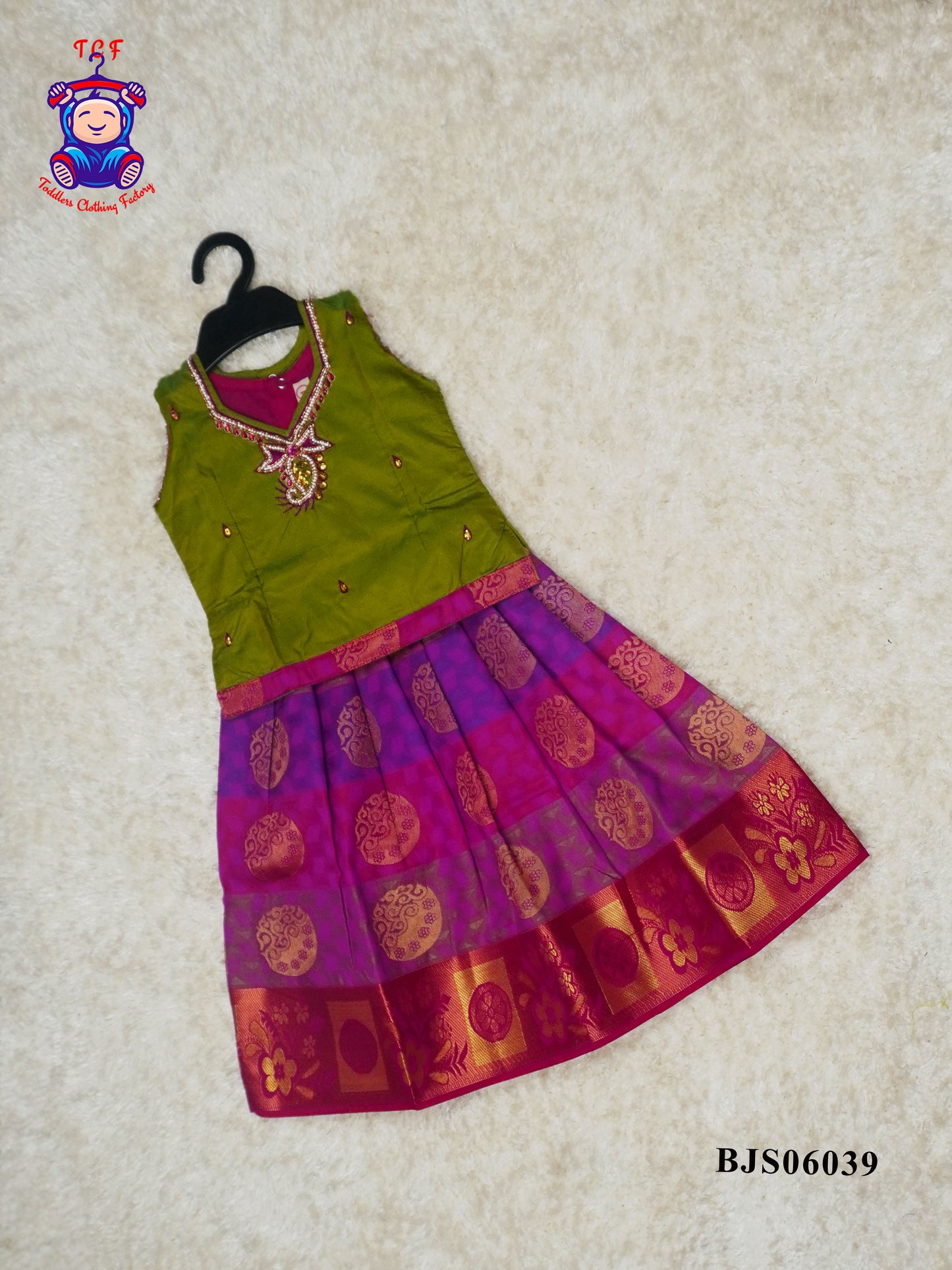 Green & Pink - Pavadai Sattai