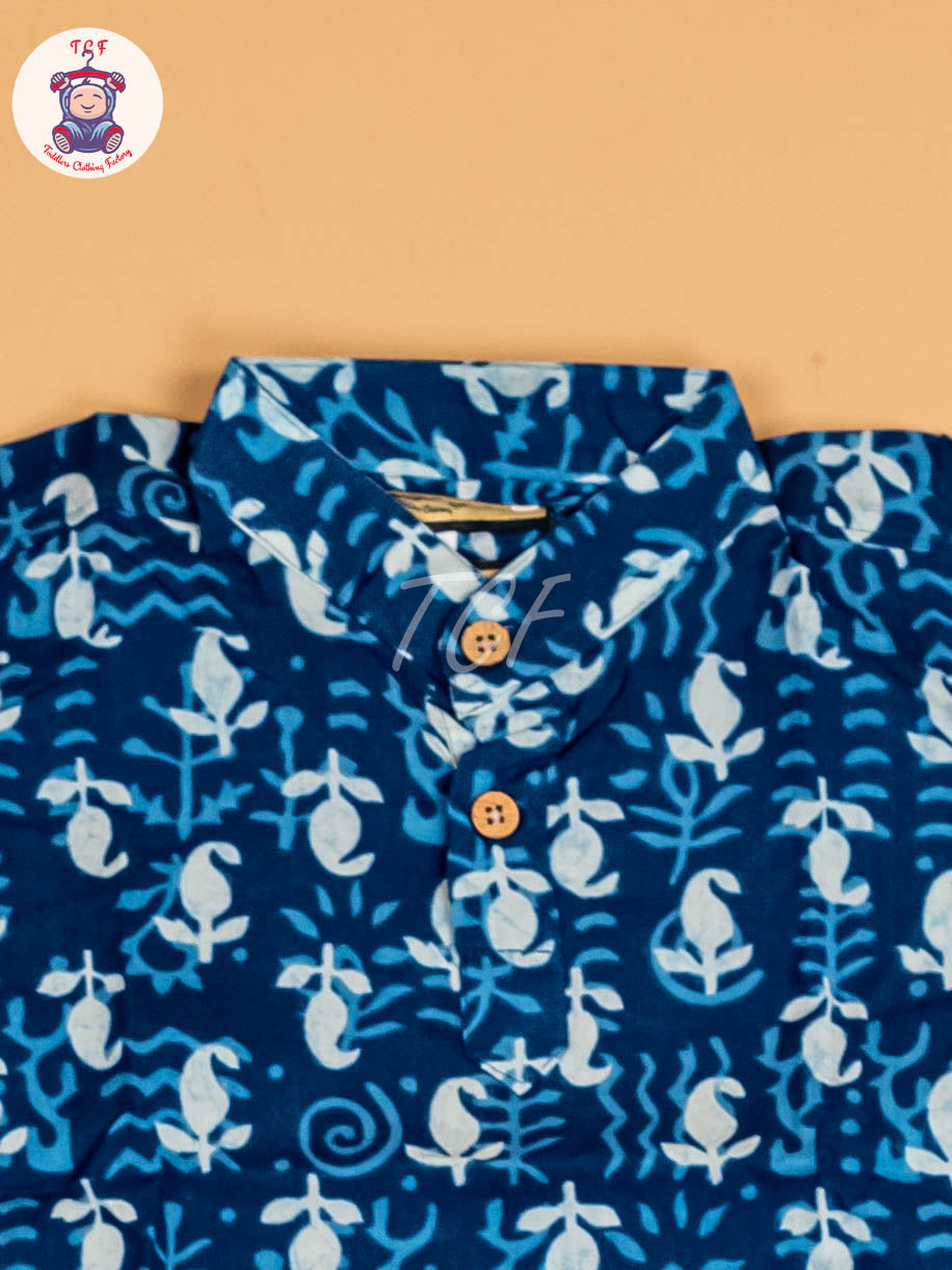 Indiogo - Boys Printed Long Kurta