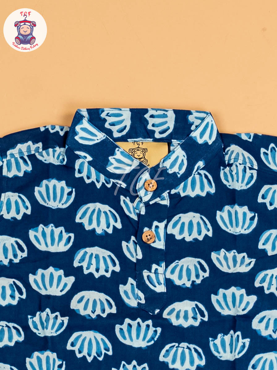 Indiogo - Boys Printed Long Kurta