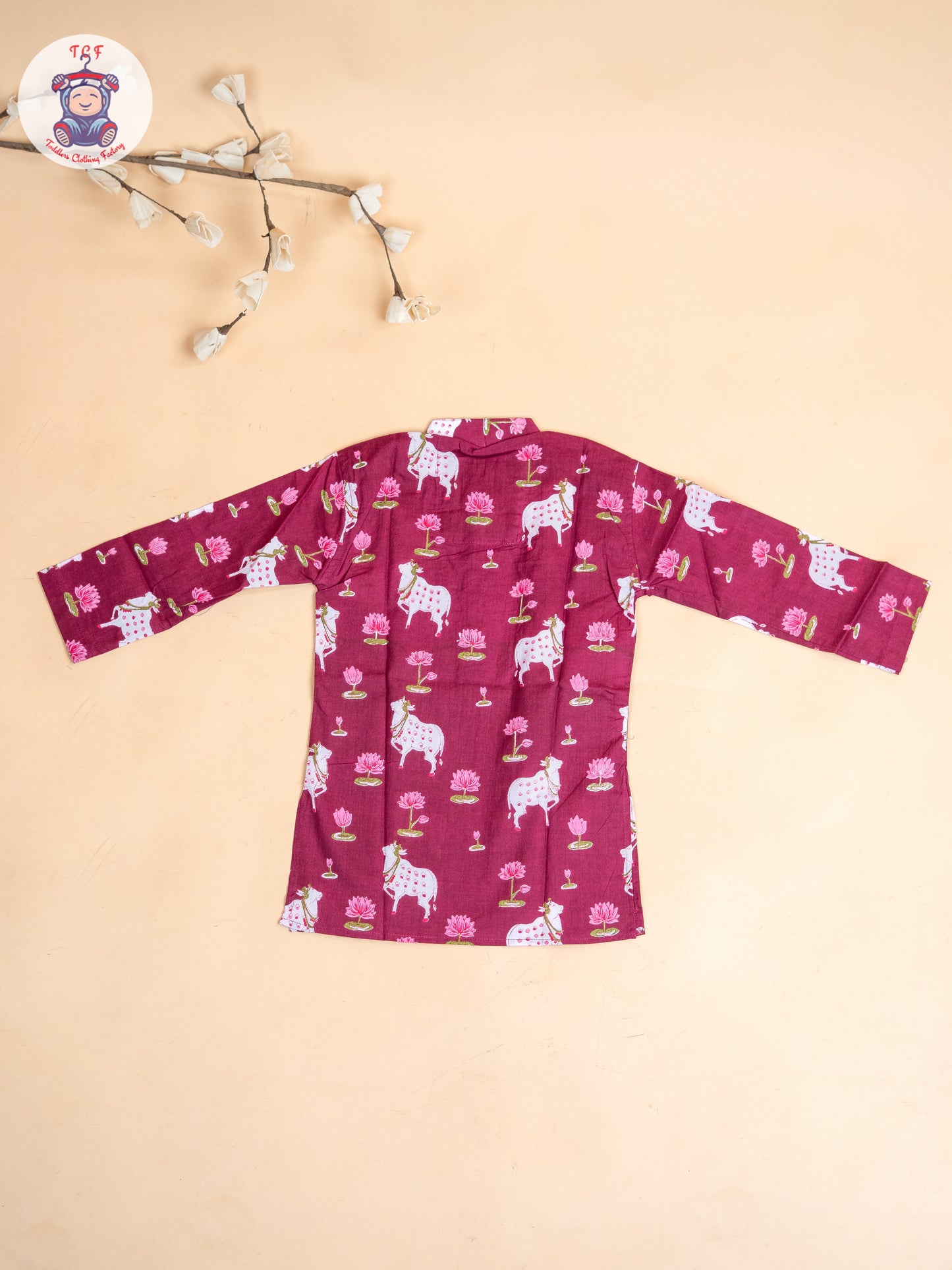 Majentha - Boys Printed Long Kurta