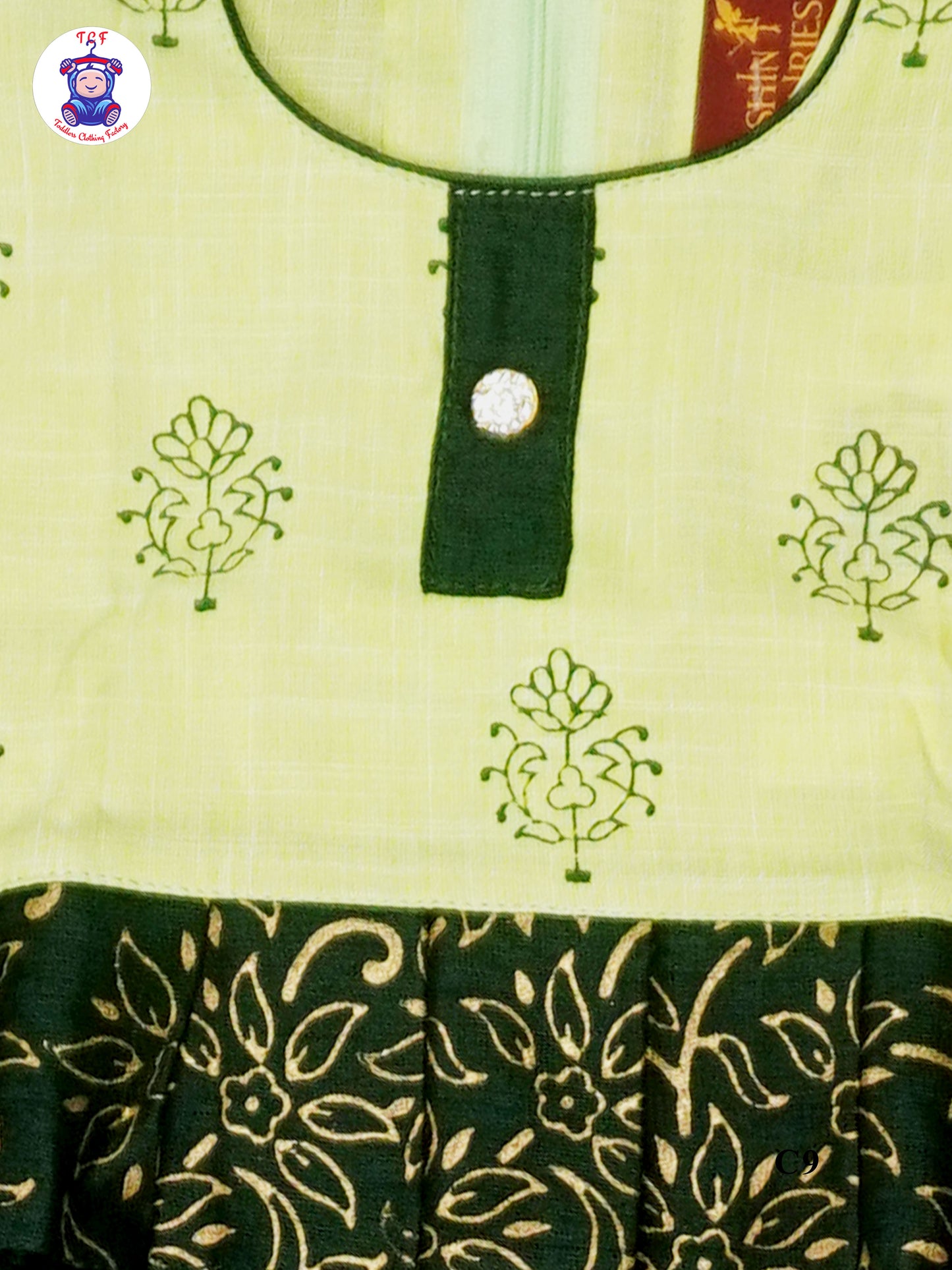 Shades of Green - Cotton Pavadai Sattai
