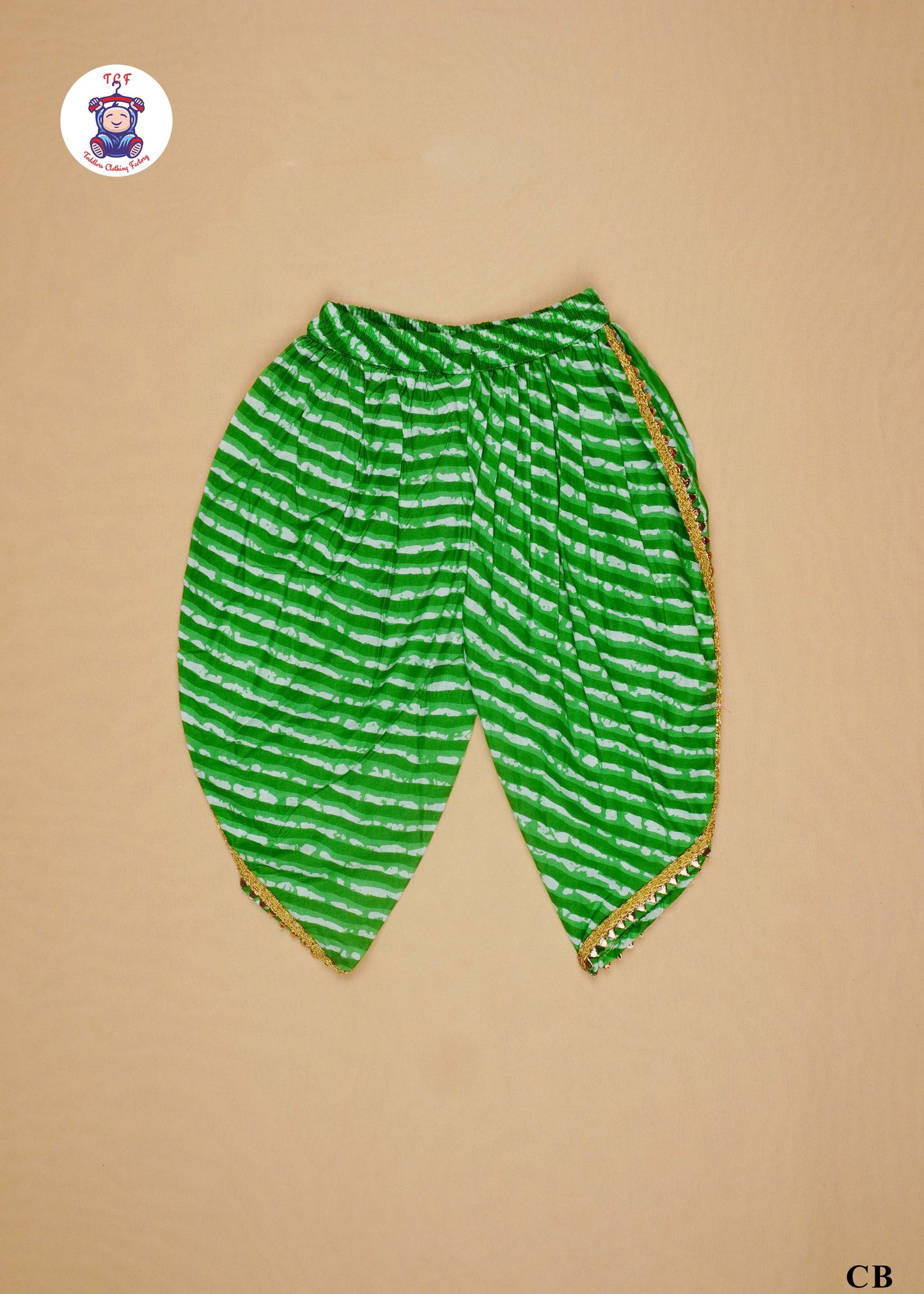 Golden Gate Orange & Jungle Green - Printed Kurti Dhoti Set